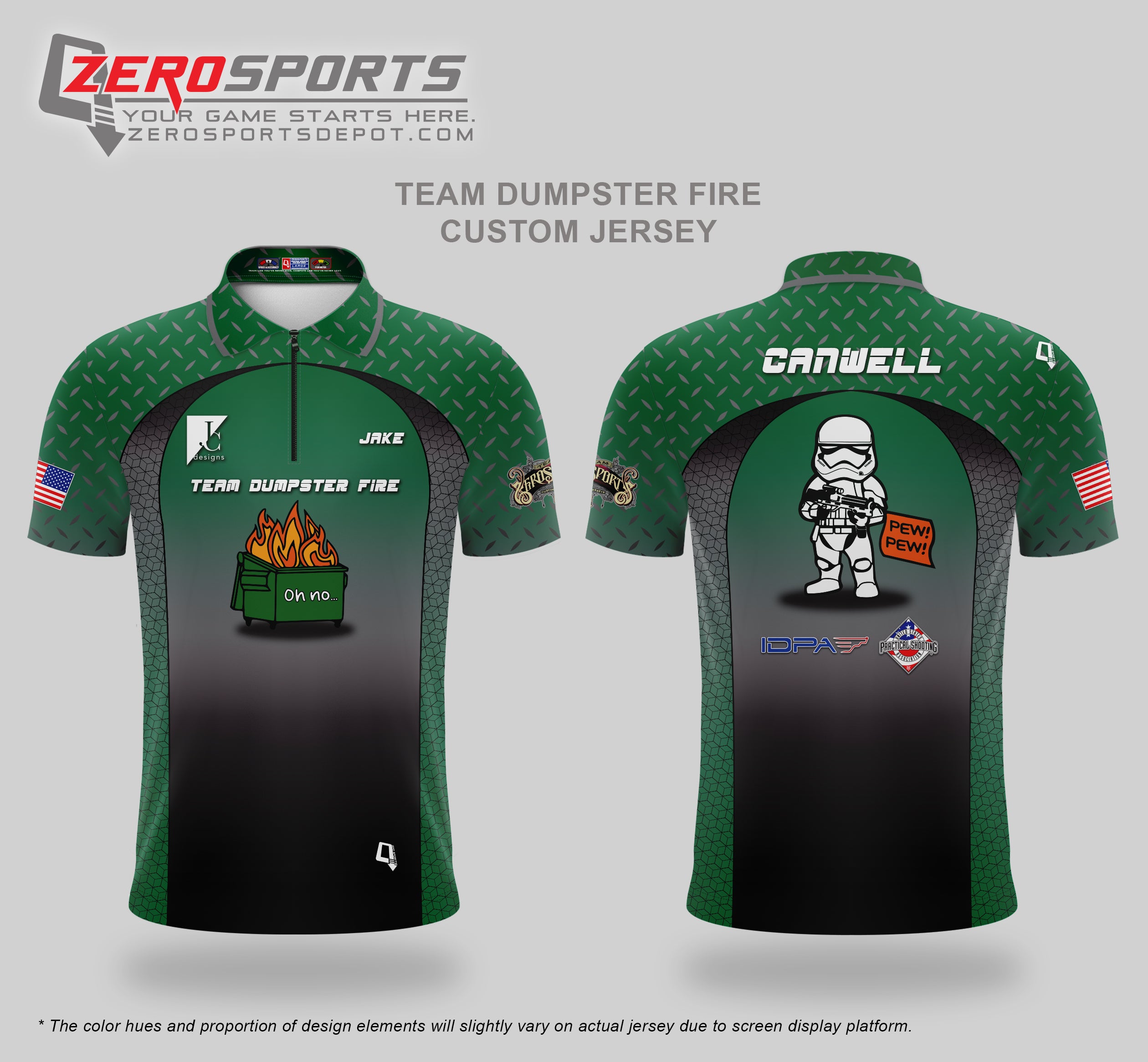 Team Dumpster Fire Custom Jersey