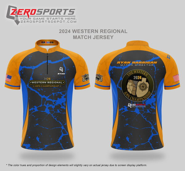 2024 Western Regional IDPA Championship Match Jersey **All orders after 3/23/2024 will be shipped directly to your address after the match.