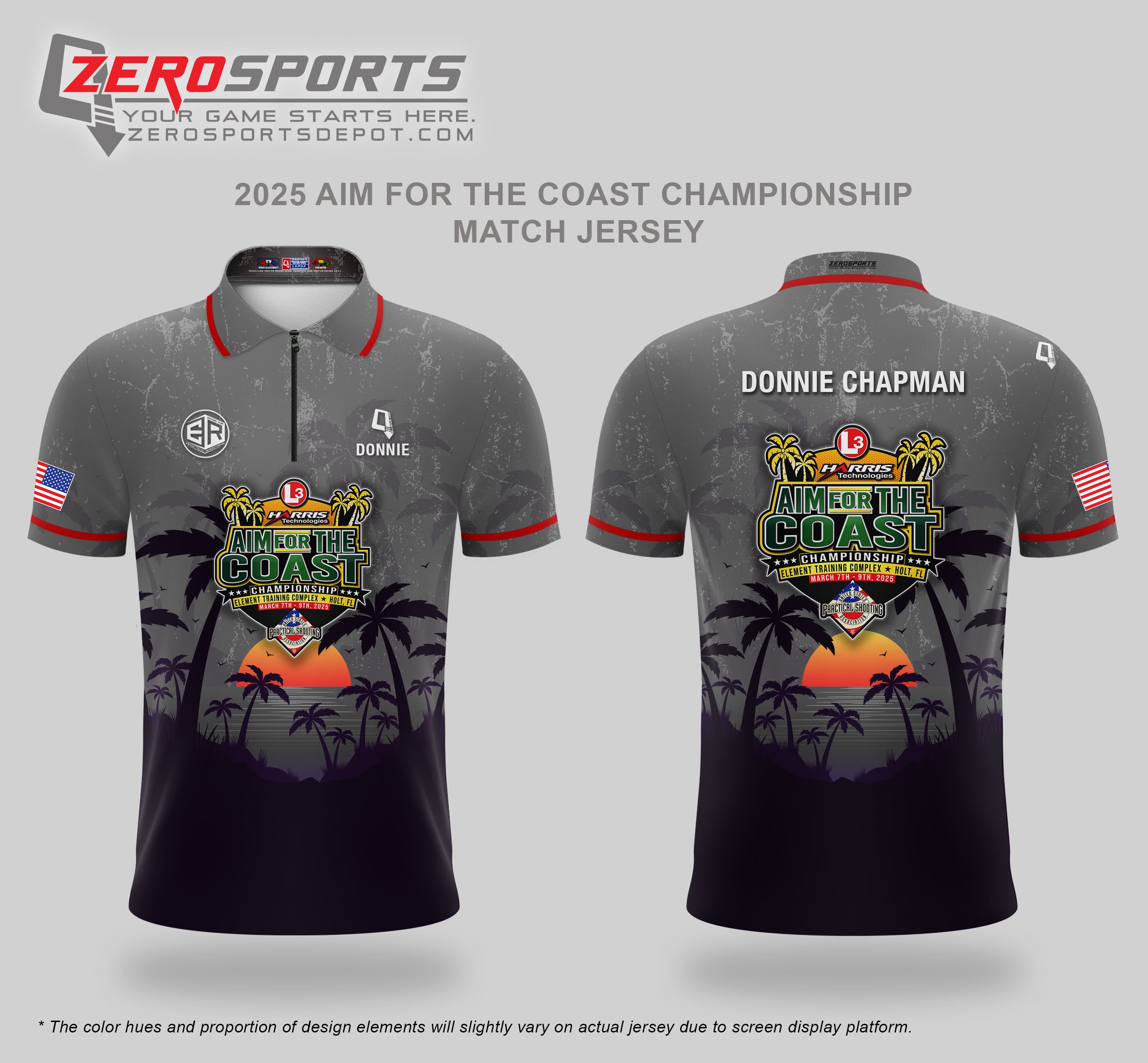 2025 Aim for the Coast USPSA Match Jersey (Past Match)