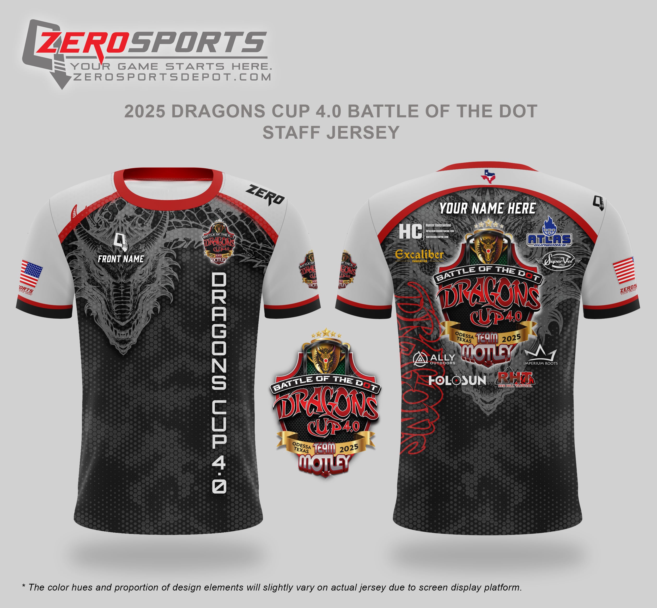 2025 Dragon's Cup 4.0 Battle of the Dot Match Staff Jerseys Project Bundle