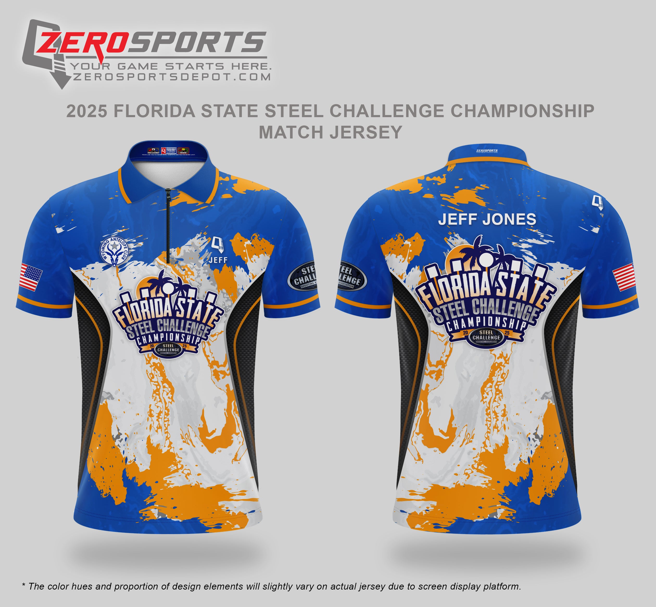2025 Florida State Steel Challenge Championship Match Jersey  **ORDERING CUT OFF REACHED. All orders after 11/10/25 will be shipped to your address AFTER the match.