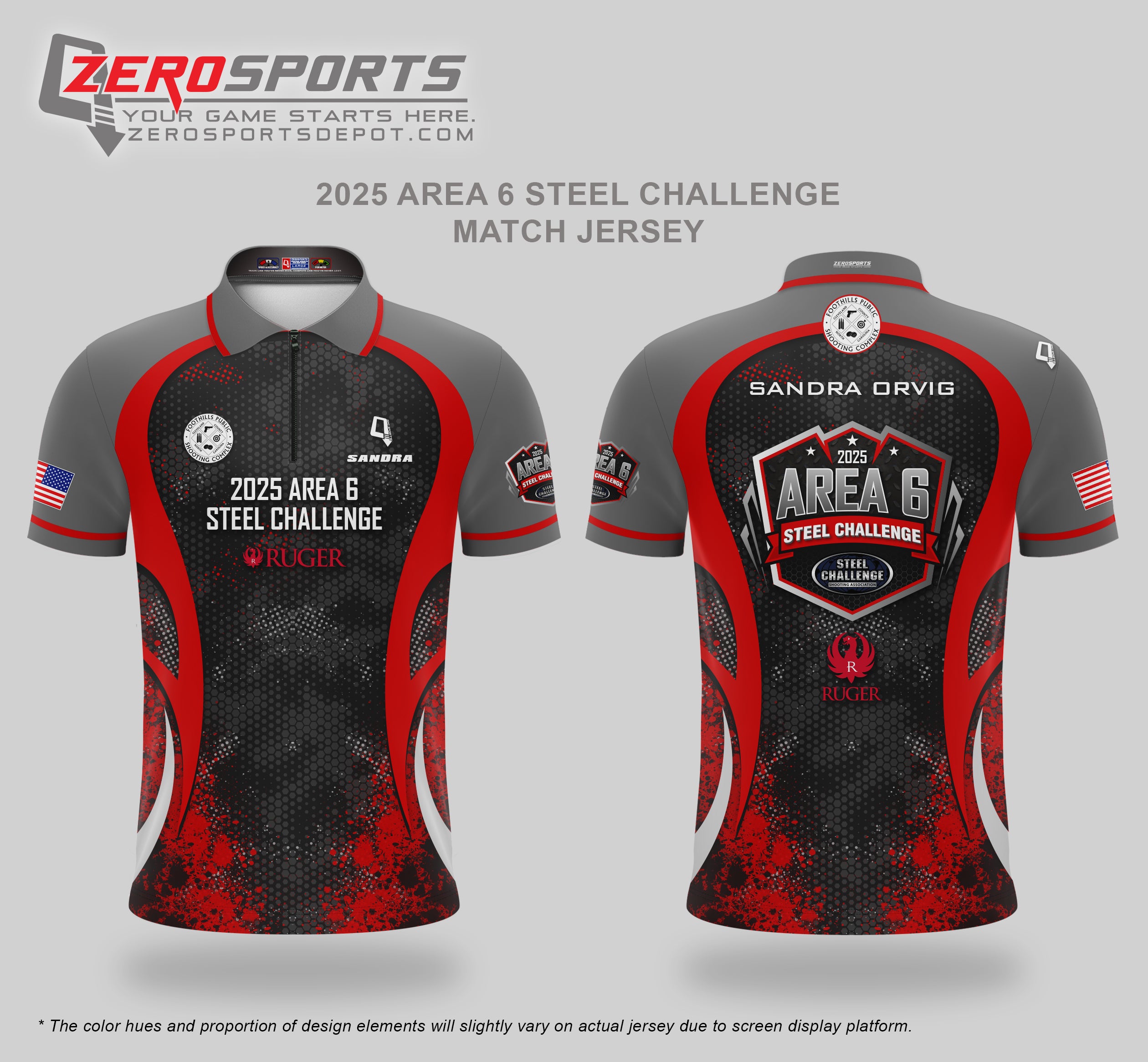 2025 Area 6 Steel Challenge Championship Match Jersey  **ORDERING CUT OFF REACHED.  All orders after 8/8/25 will be shipped to your address AFTER the match.