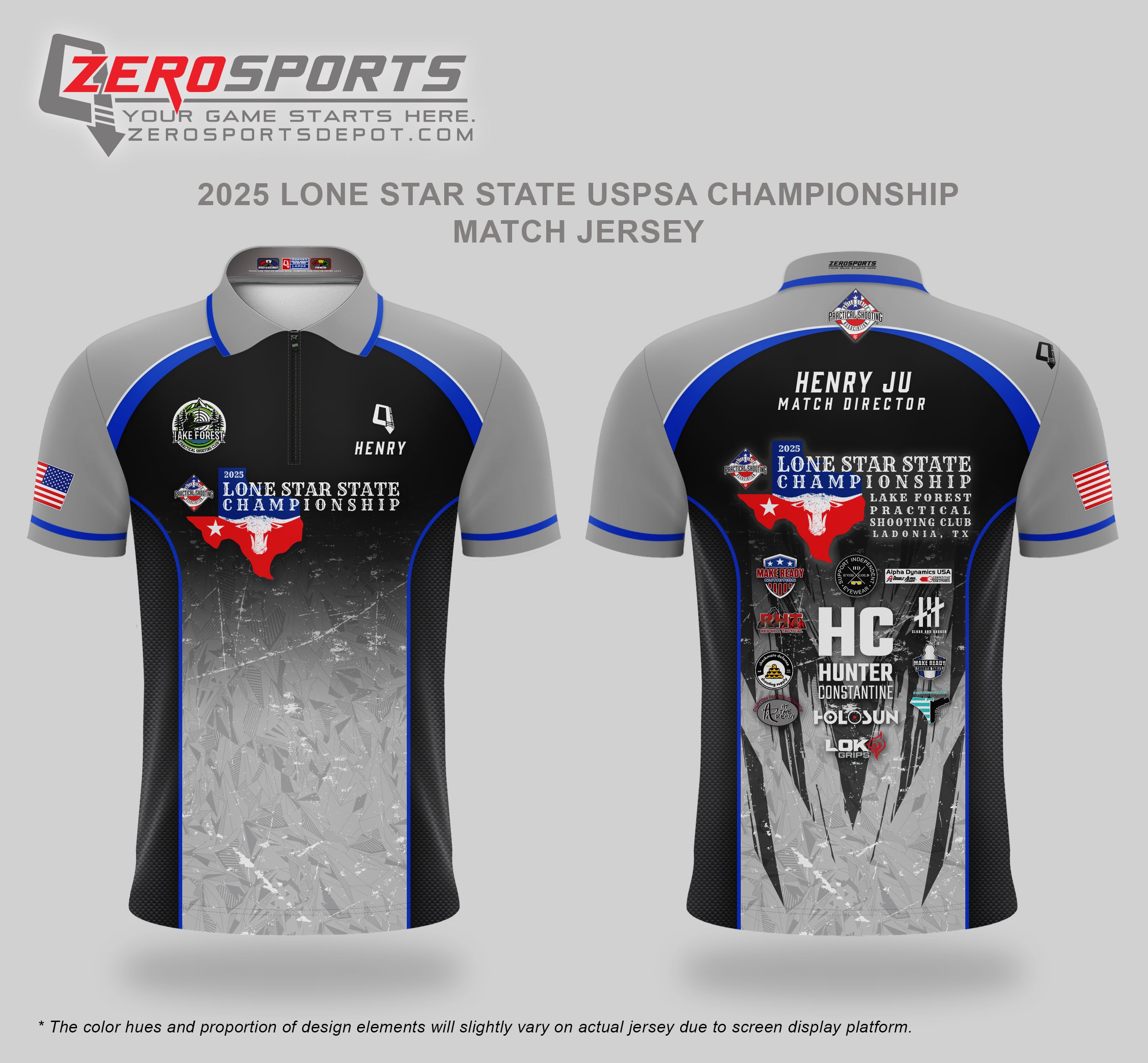 2025 Lone Star State USPSA Championship Match Jersey  **All orders after 4/15/25 will be shipped directly to your address after the match.