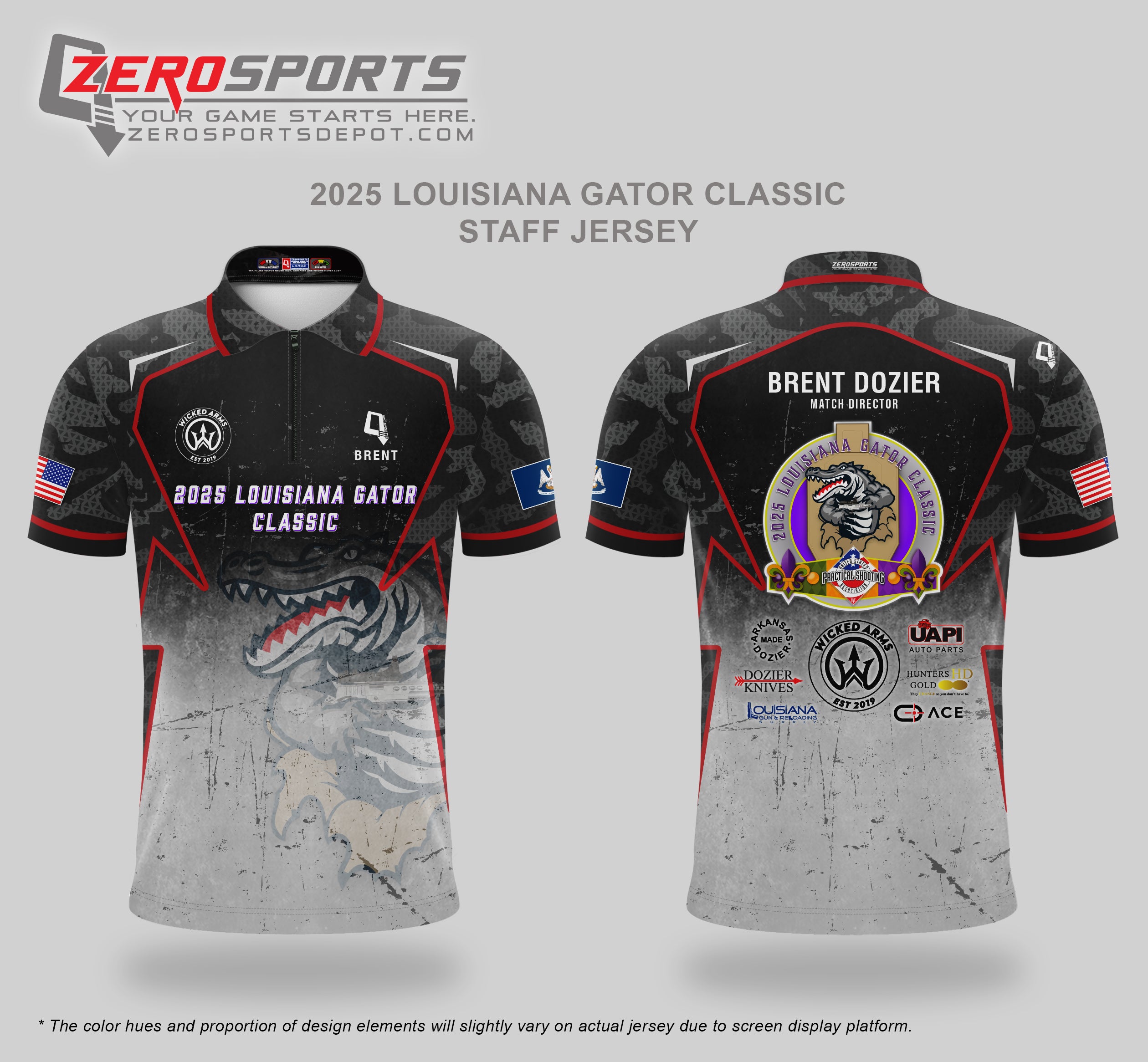 2025 Louisiana Gator Classic Match Staff Jersey (Please add your designation in the Order Instruction Section in My Cart page)