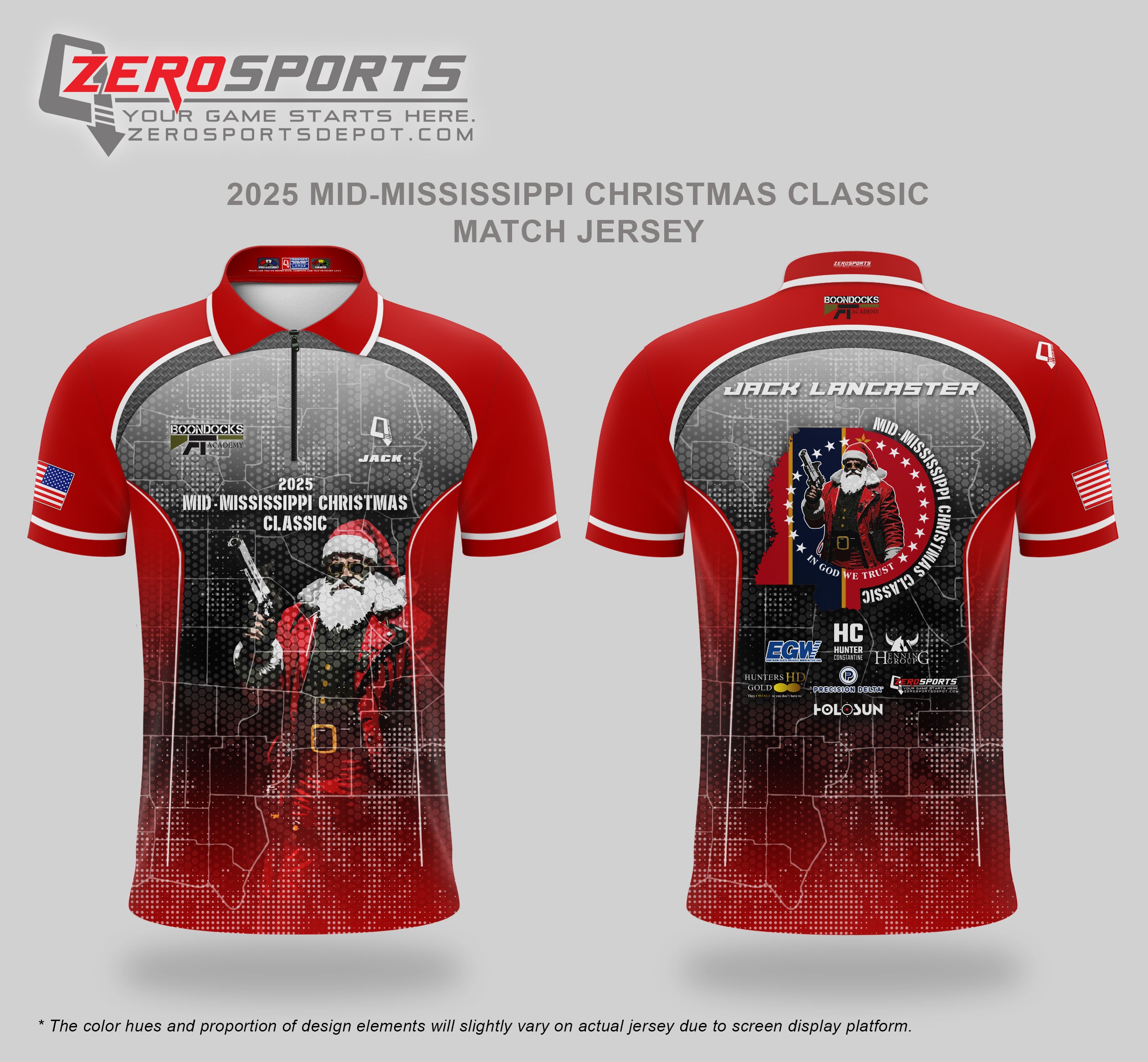 Mid Mississippi Christmas Classic 2025 Match Jersey **ORDERING CUT OFF REACHED. All orders after 10/31/25 will be shipped to your address AFTER the match.
