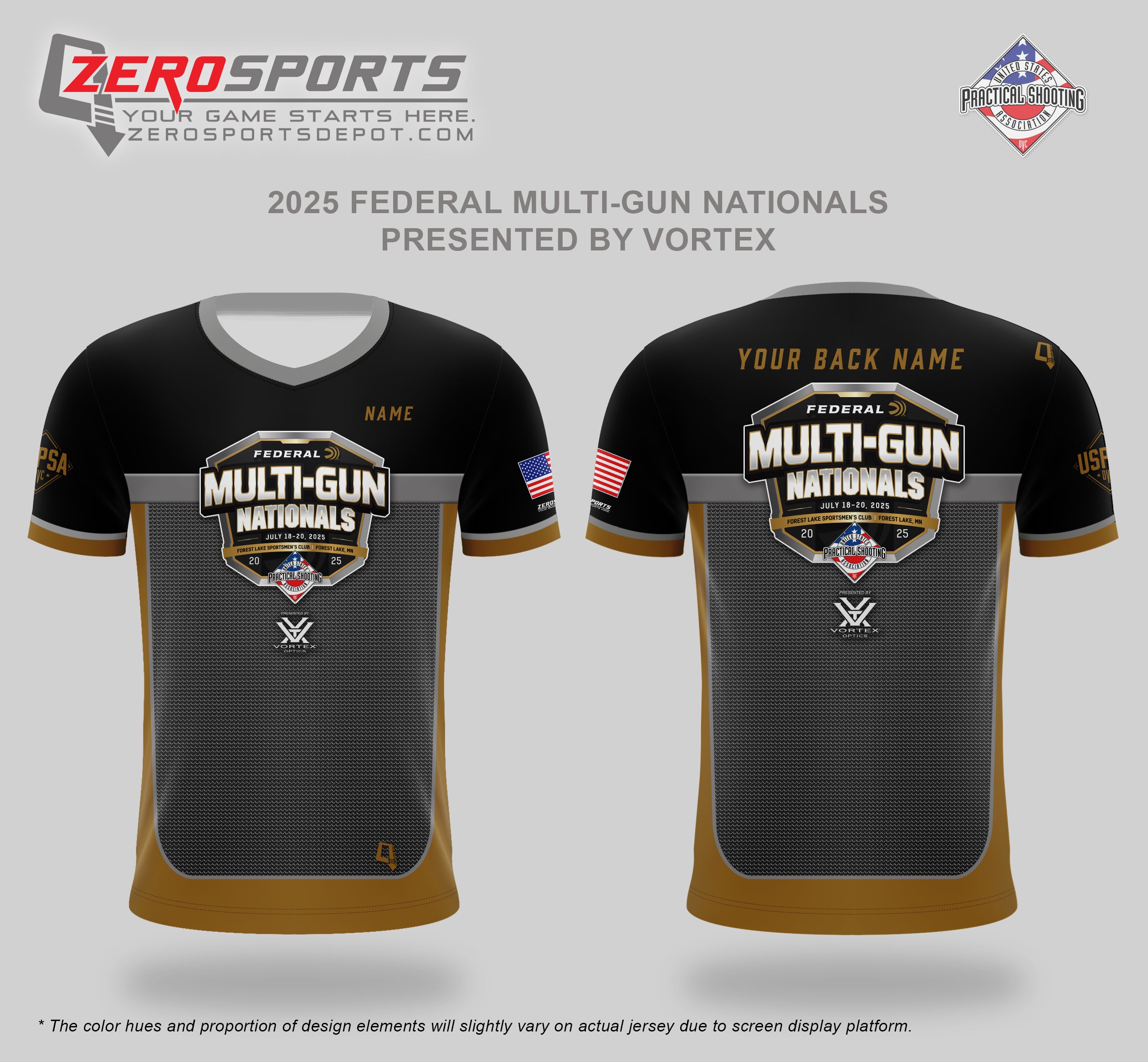 2025 Federal USPSA Multigun Nationals presented by Vortex Optics Match Jersey