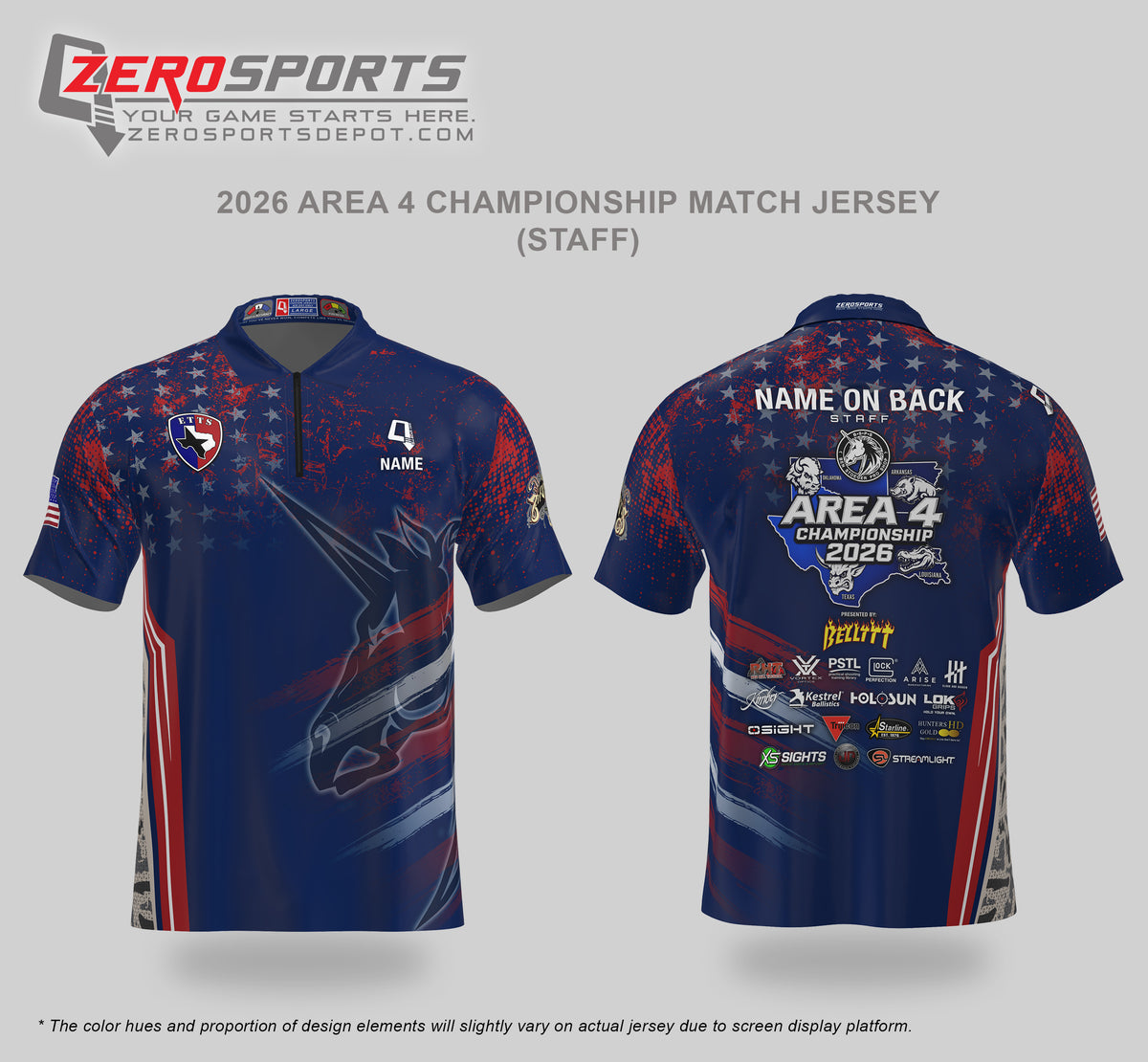 Ben Stoeger Pro Shop 2026 Area 4 Championship presented by BELT Match Staff Jerseys Project Bundle