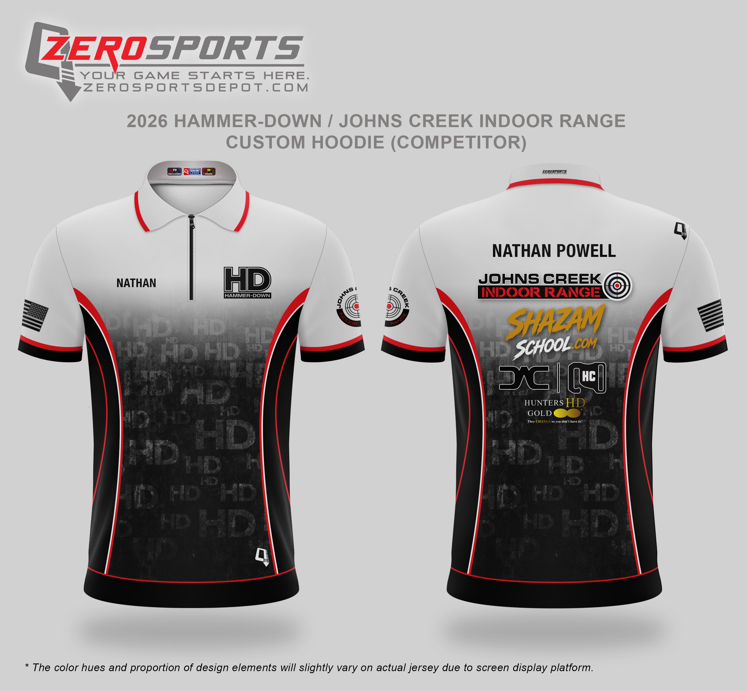 2026 Hammer Down - Johns Creek Indoor Range Custom Jersey