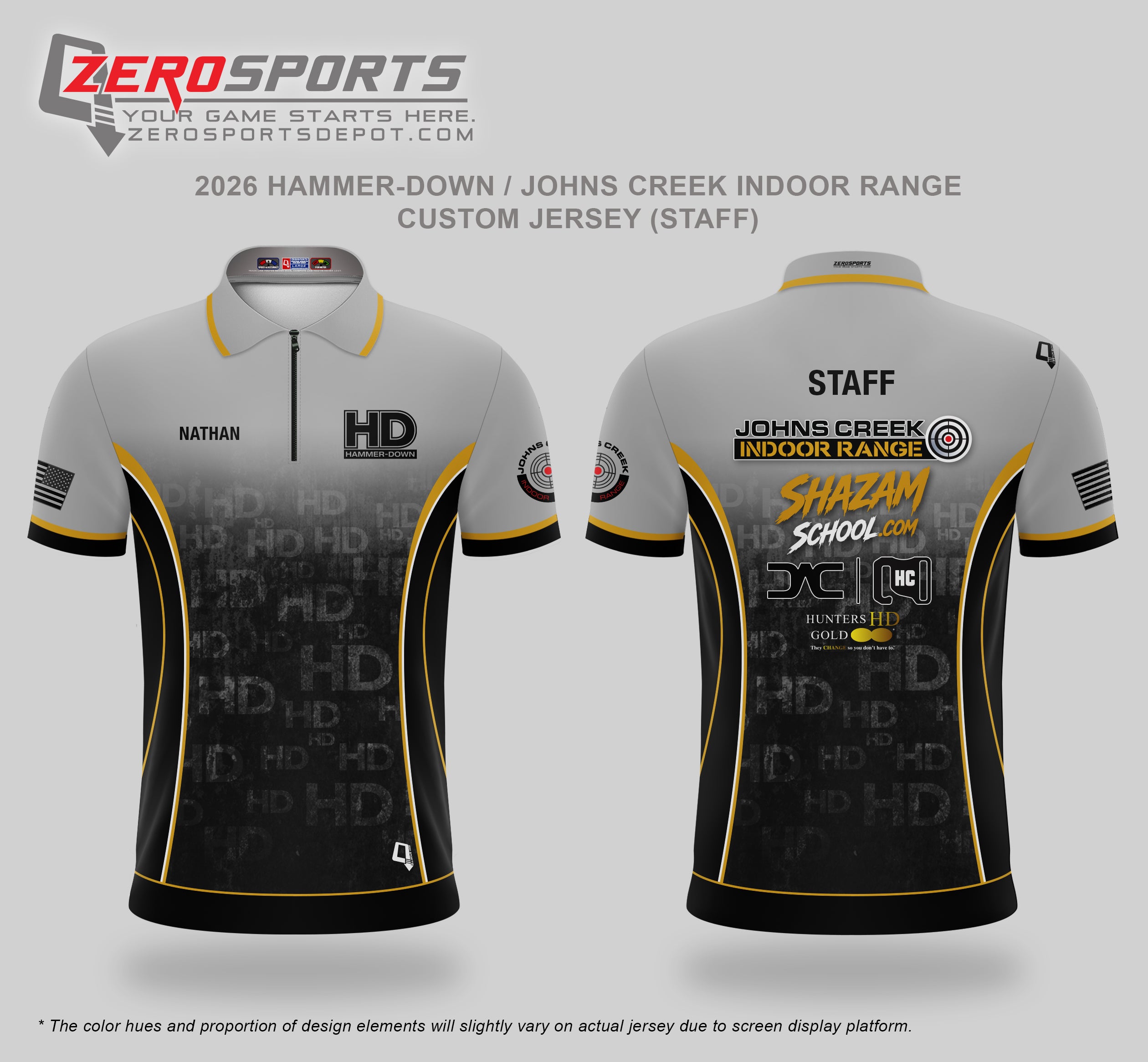 2026 Hammer Down - Johns Creek Indoor Range STAFF Jersey