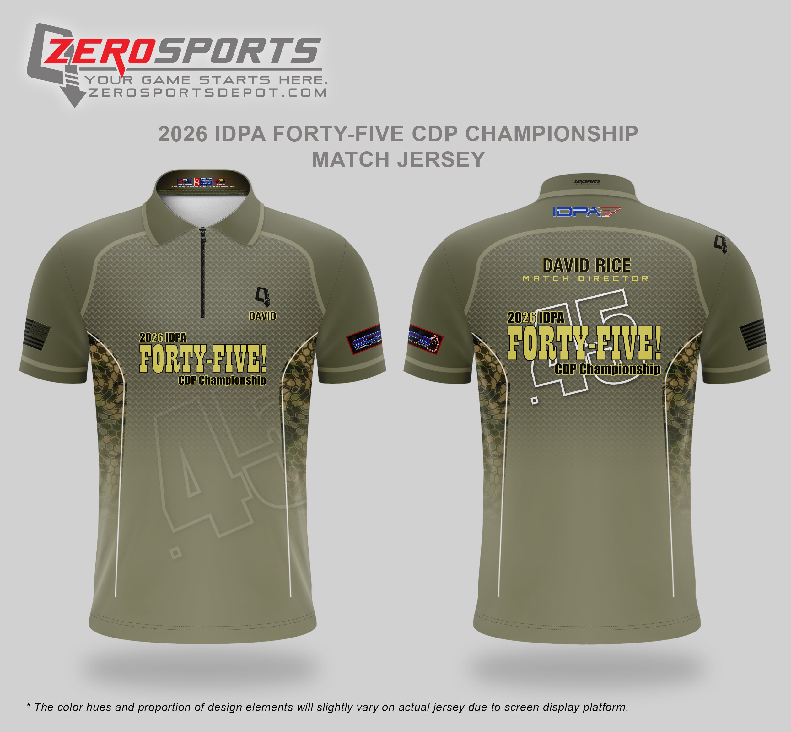 2026 IDPA Forty-Five! CDP Championship Match Jersey