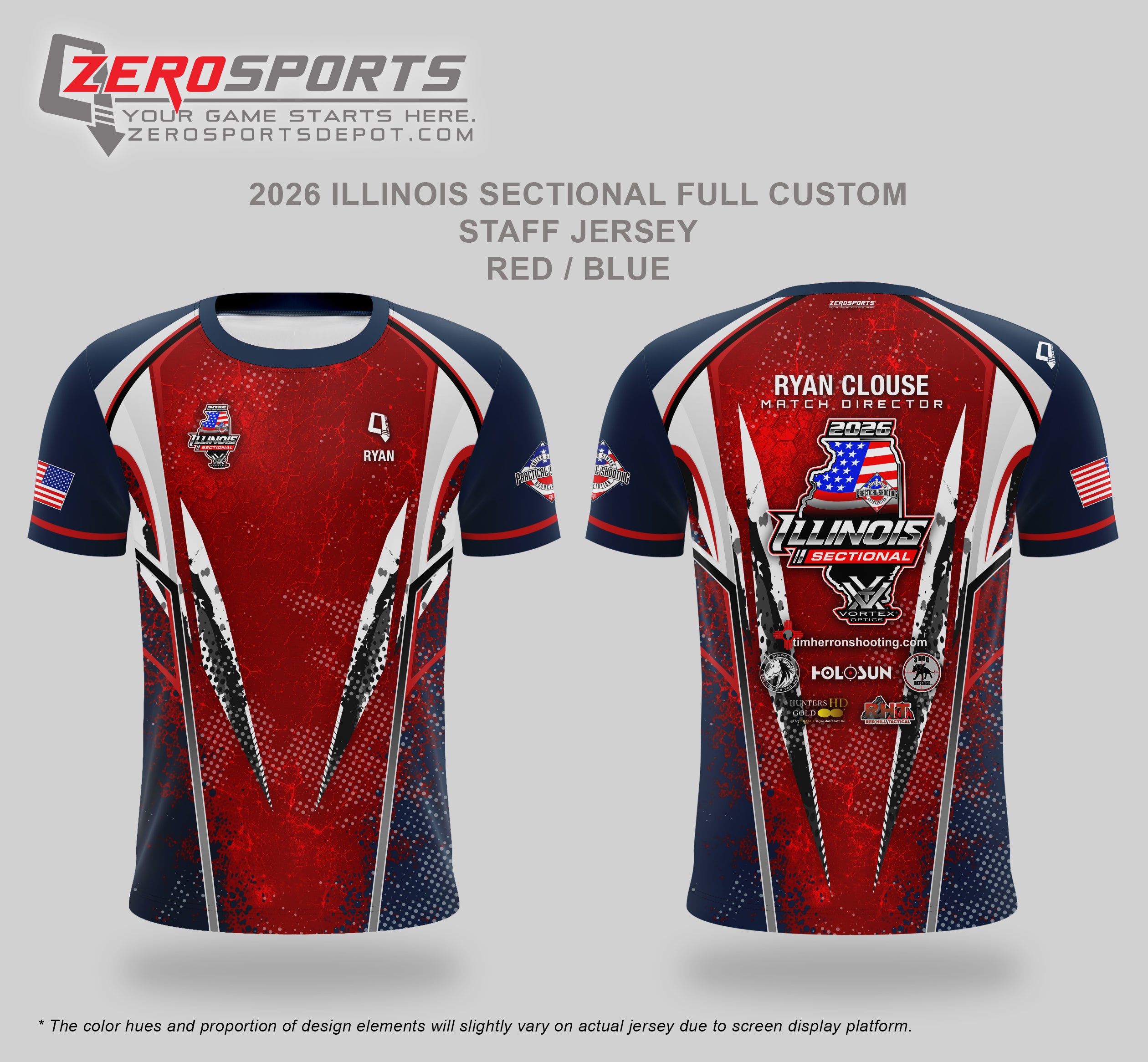2026 Illinois USPSA Sectional Match Staff Jerseys Project Bundle