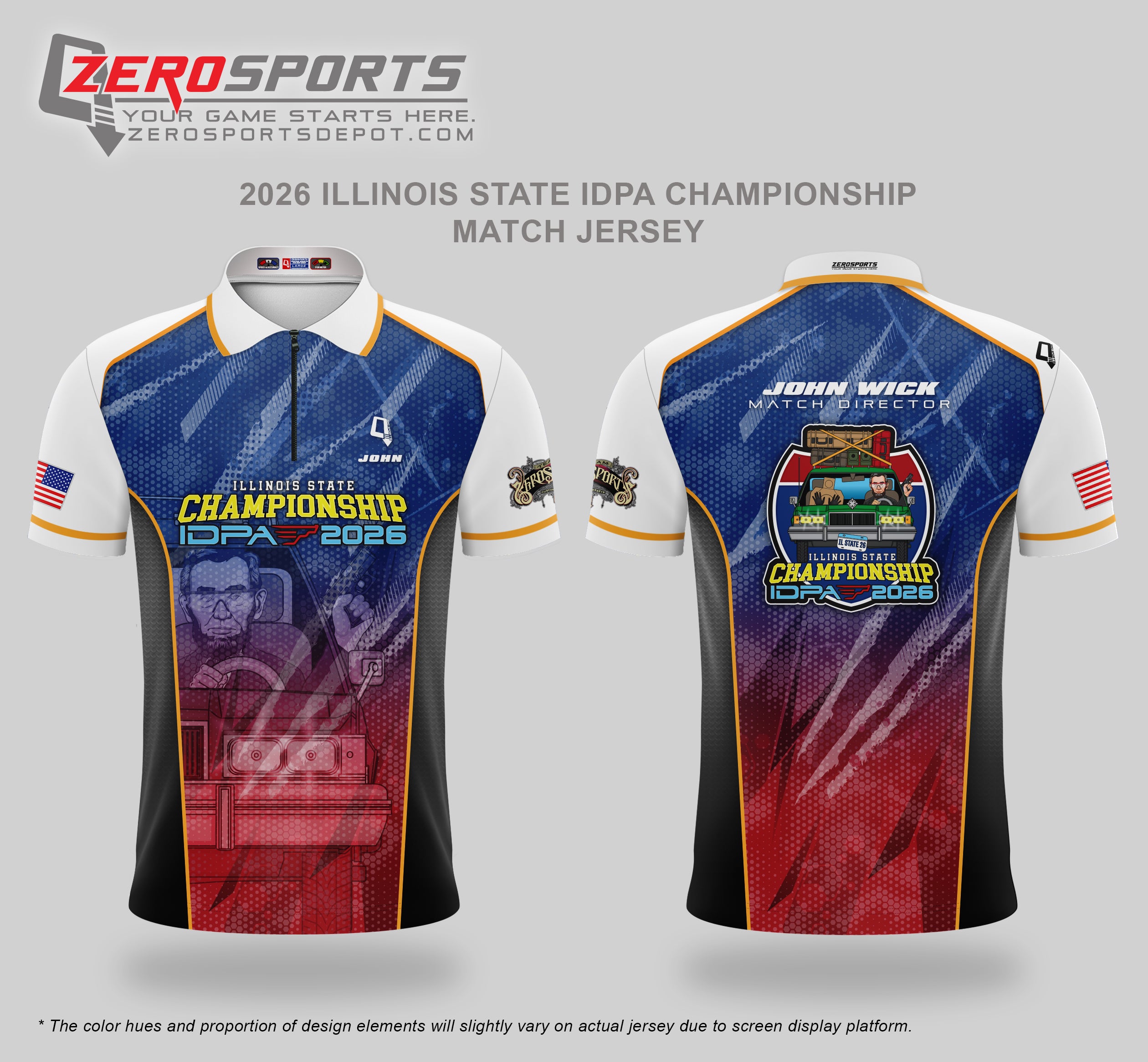 2026 Illinois State IDPA Championship Match Jersey **ORDERING CUT OFF REACHED. All orders after 5/29/26 will be shipped to your address AFTER the match.