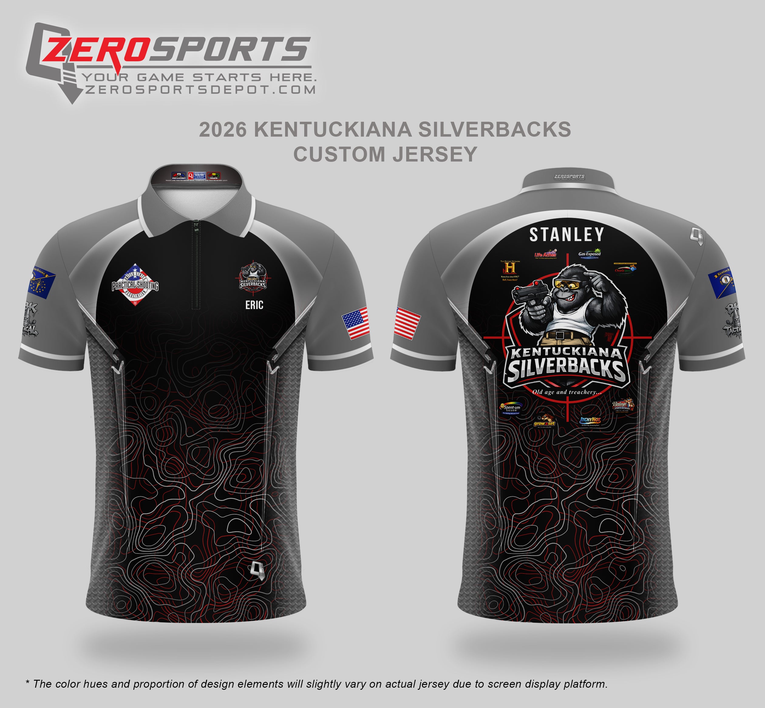 Kentuckiana Silverbacks Custom Jersey