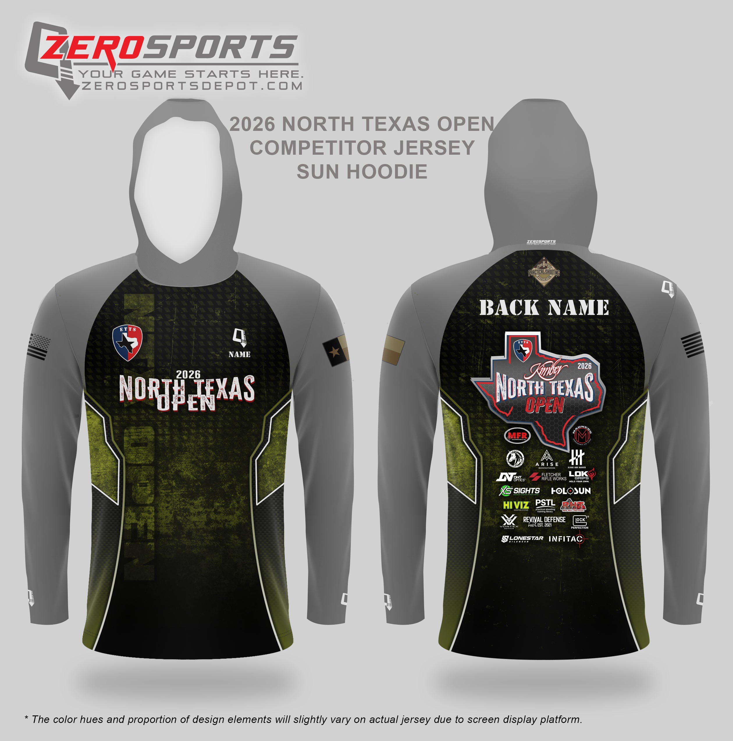 Kimber 2026 North Texas Open Match Jersey **ORDERING CUT OFF REACHED. All orders after 7/20/26 will be shipped to your address AFTER the match.