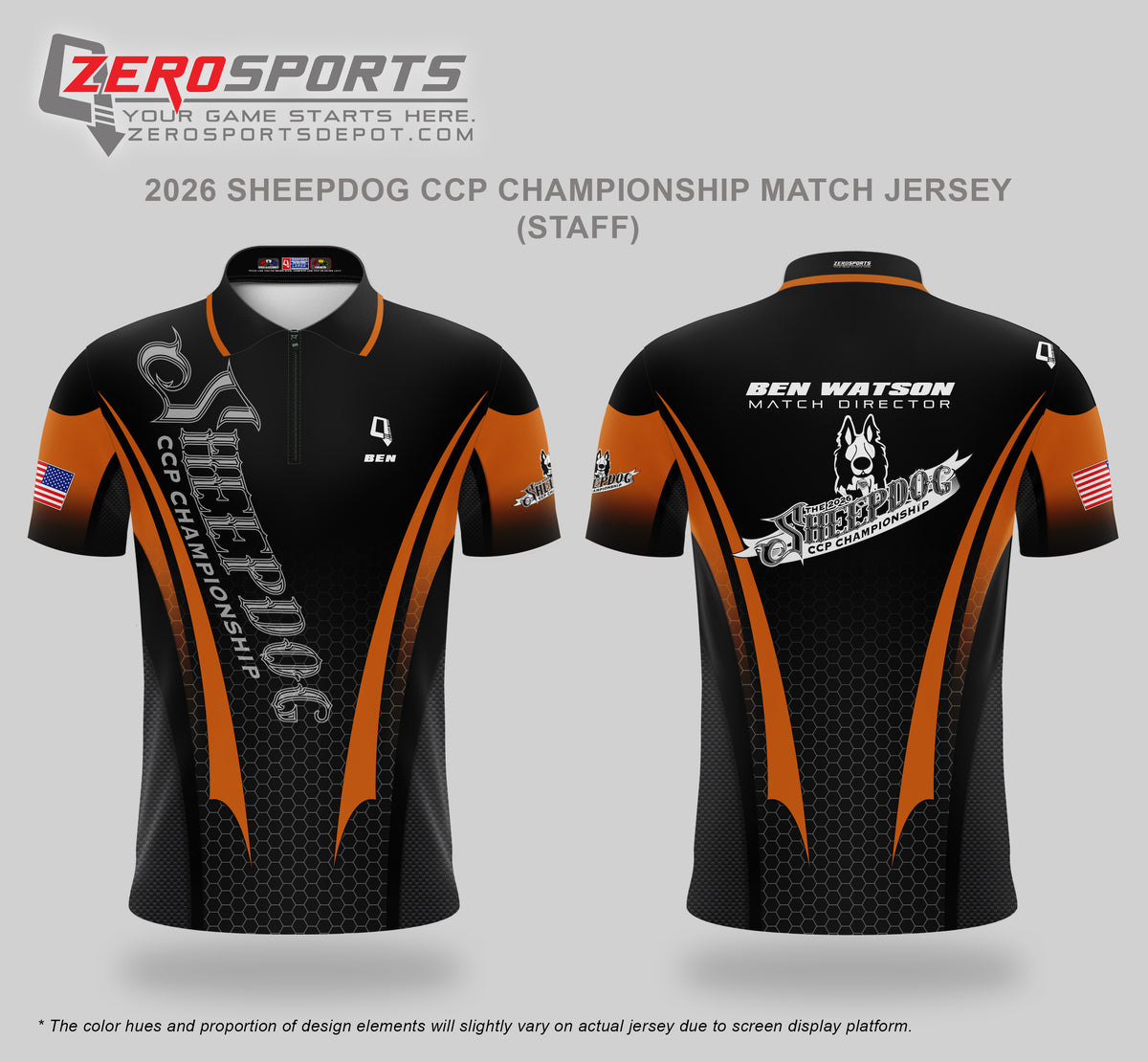 C. Cruts - 2026 Sheepdog CCP Championship Match Staff Jersey (1pc LARGE/Reg)
