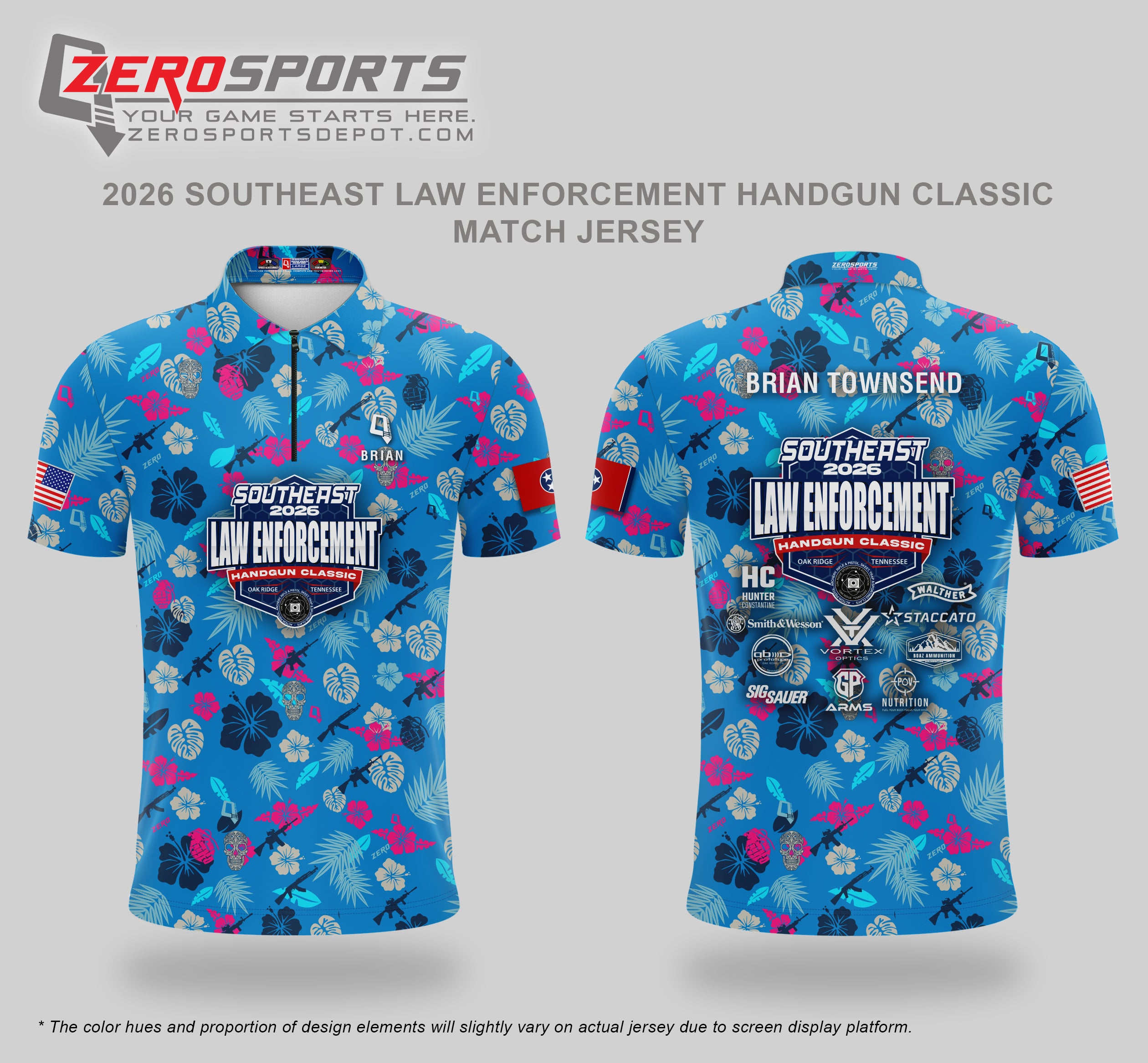 20th Southeast Law Enforcement Handgun Classic Match Jersey (Past Match)