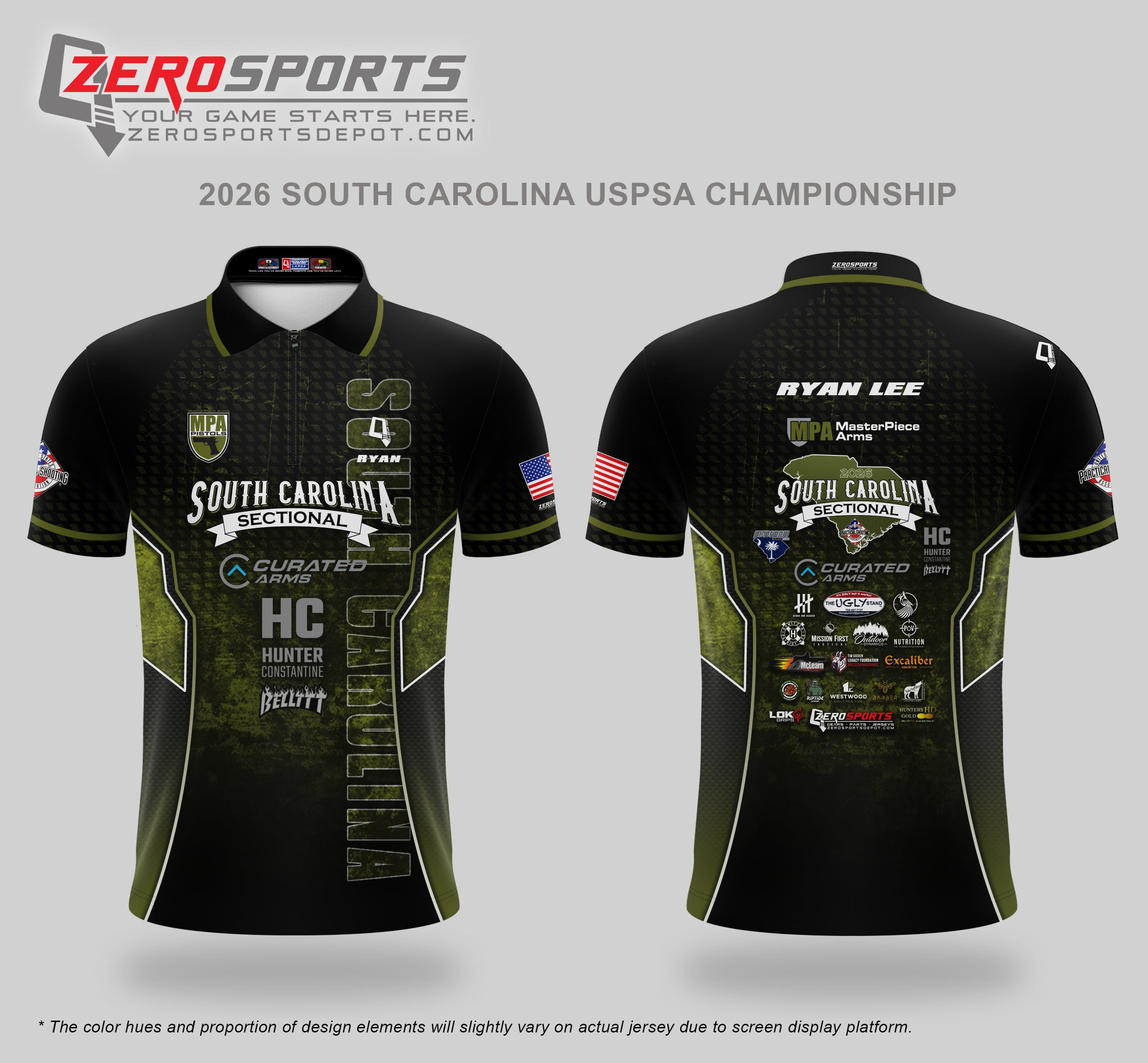 2026 South Carolina USPSA Section Championship Match Jersey **ORDERING CUT OFF REACHED. All orders after 2/8/26 will be shipped to your address AFTER the match.