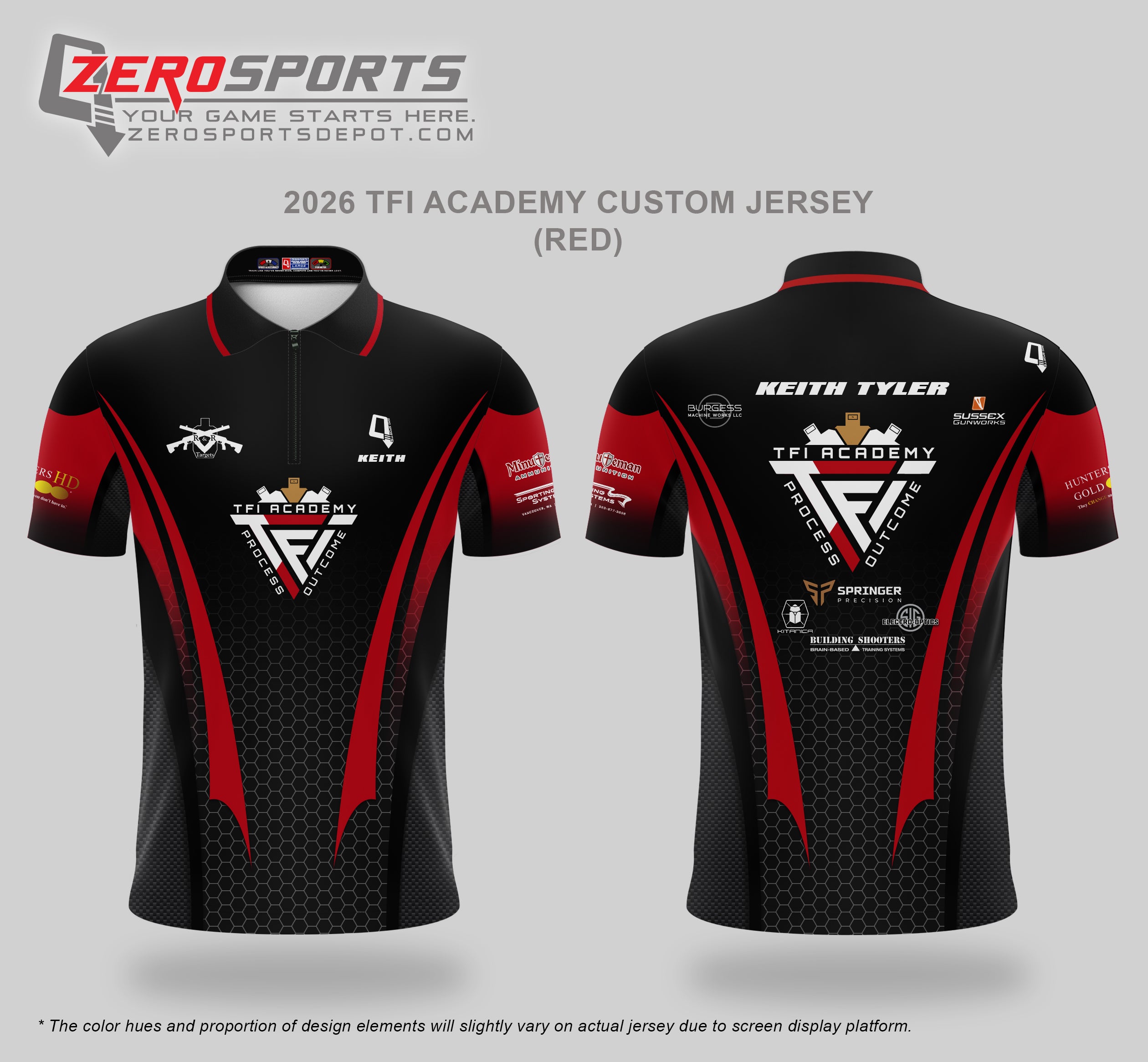 2026 TFI Academy Custom Jersey (Red/Hex-Dri)