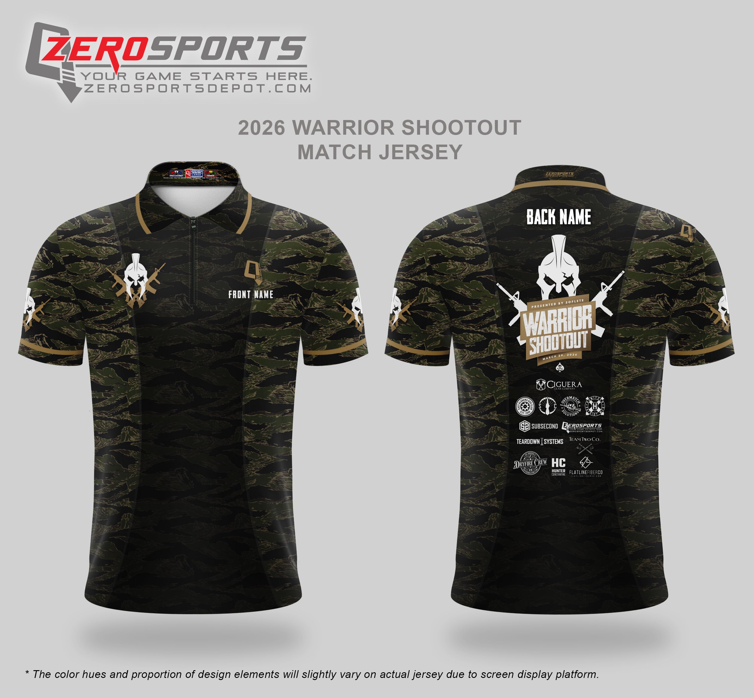 2026 Warrior Shootout Match Jersey (Past Match)