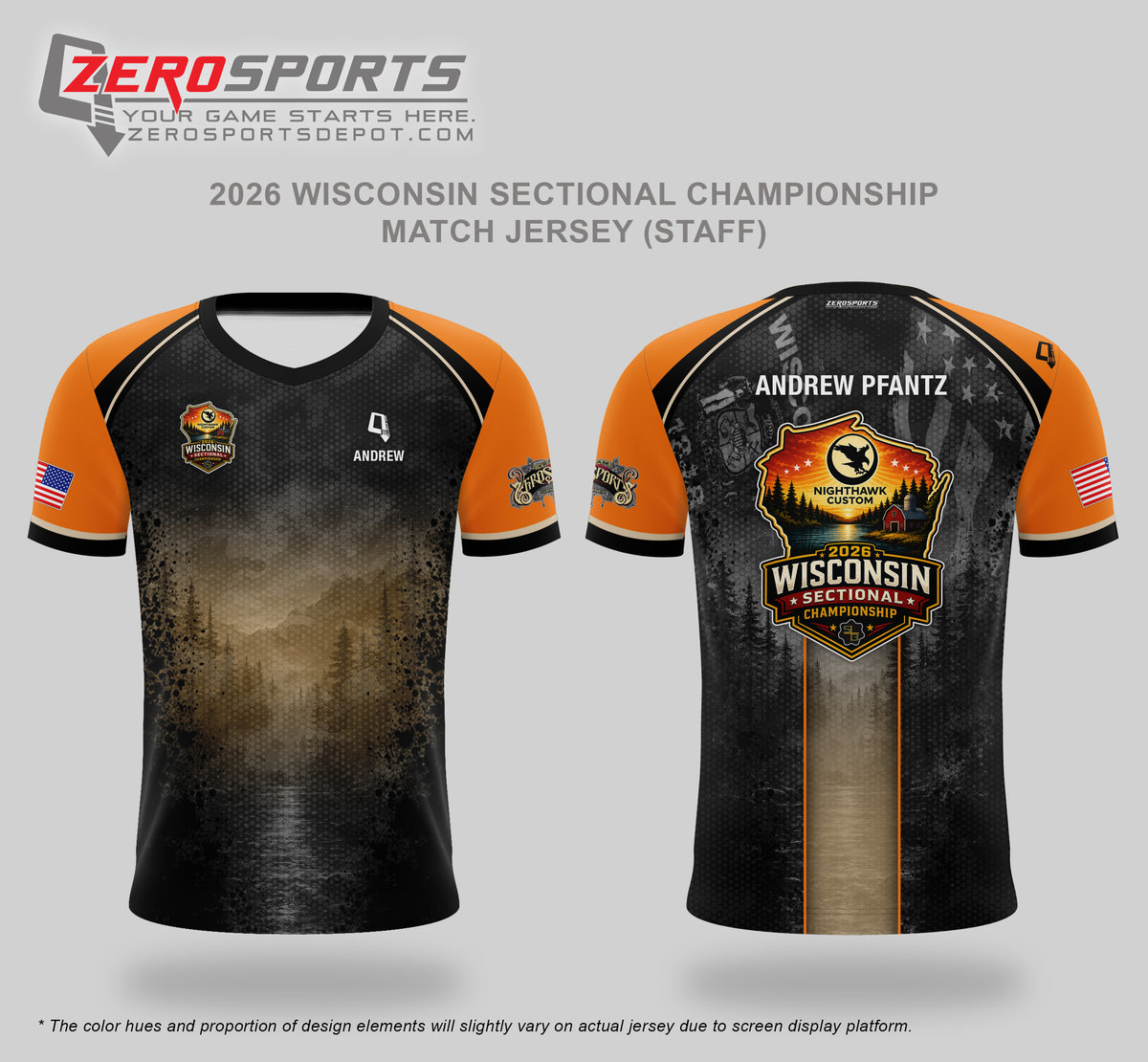 2026 Wisconsin Sectional Championship Match Staff Jerseys Project Bundle (22pcs)
