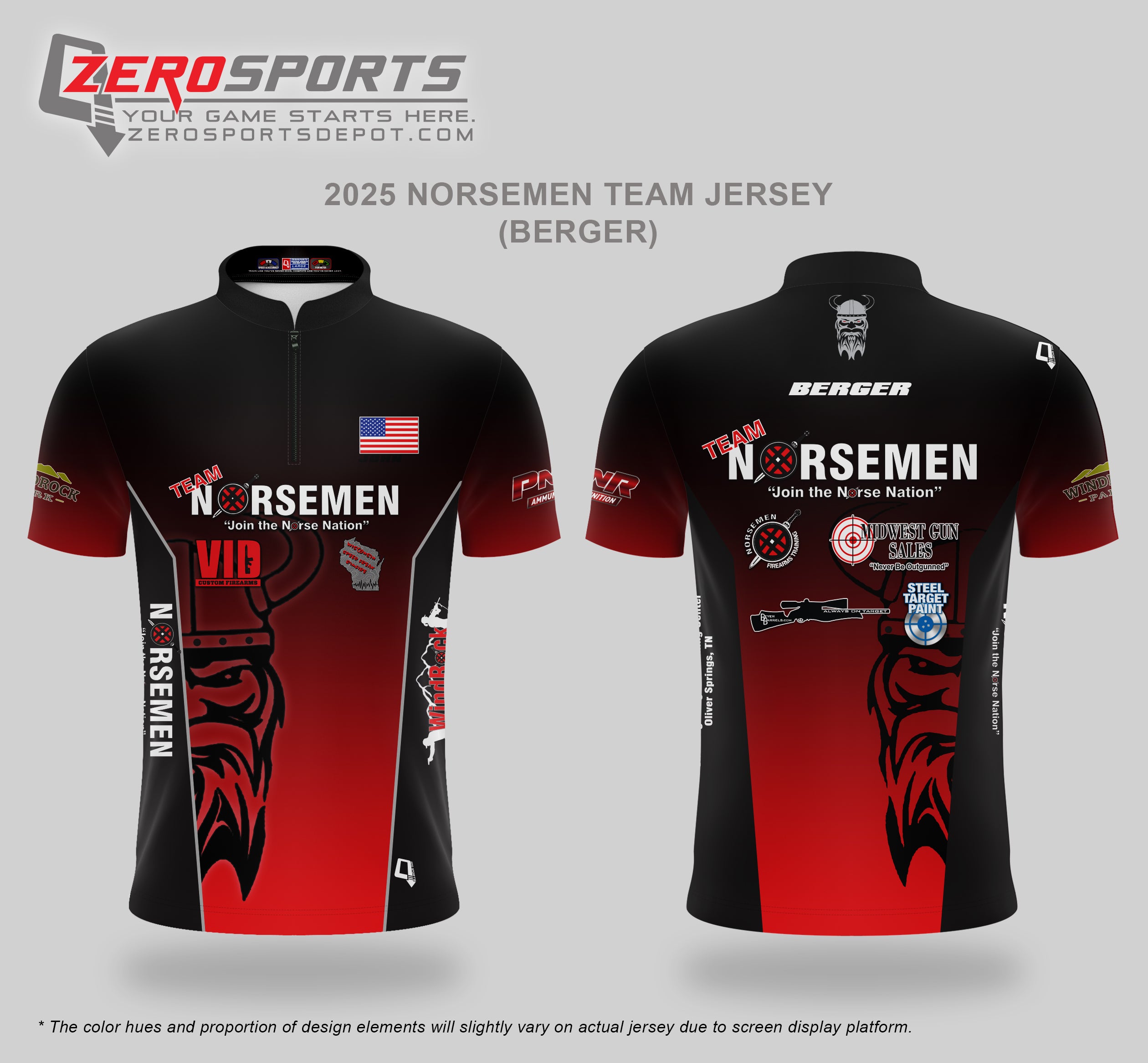 Berger - 2025 Norsemen Team Jersey 1pc XL/Reg