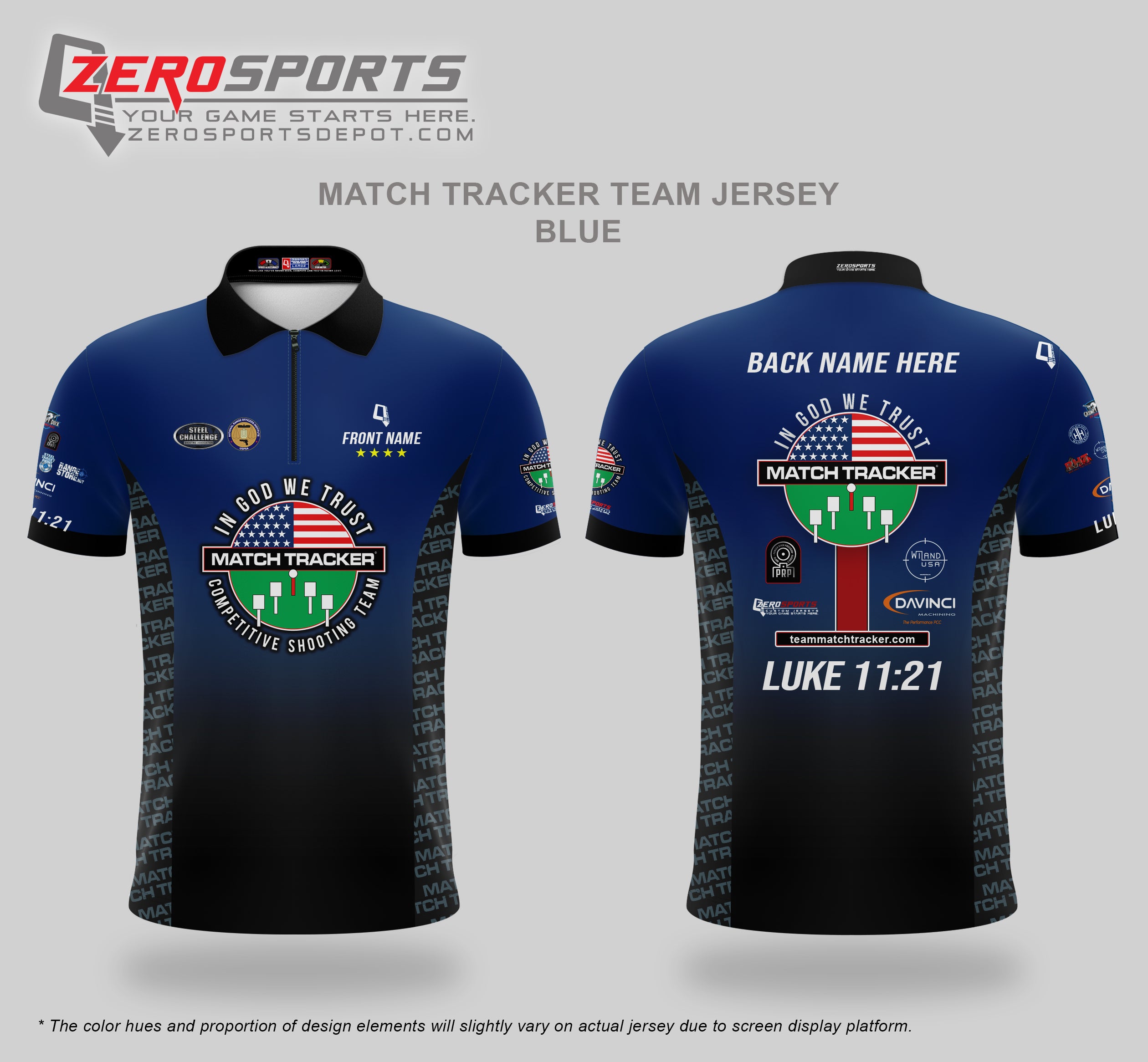 Match Tracker Steel Challenge Jersey - BLUE