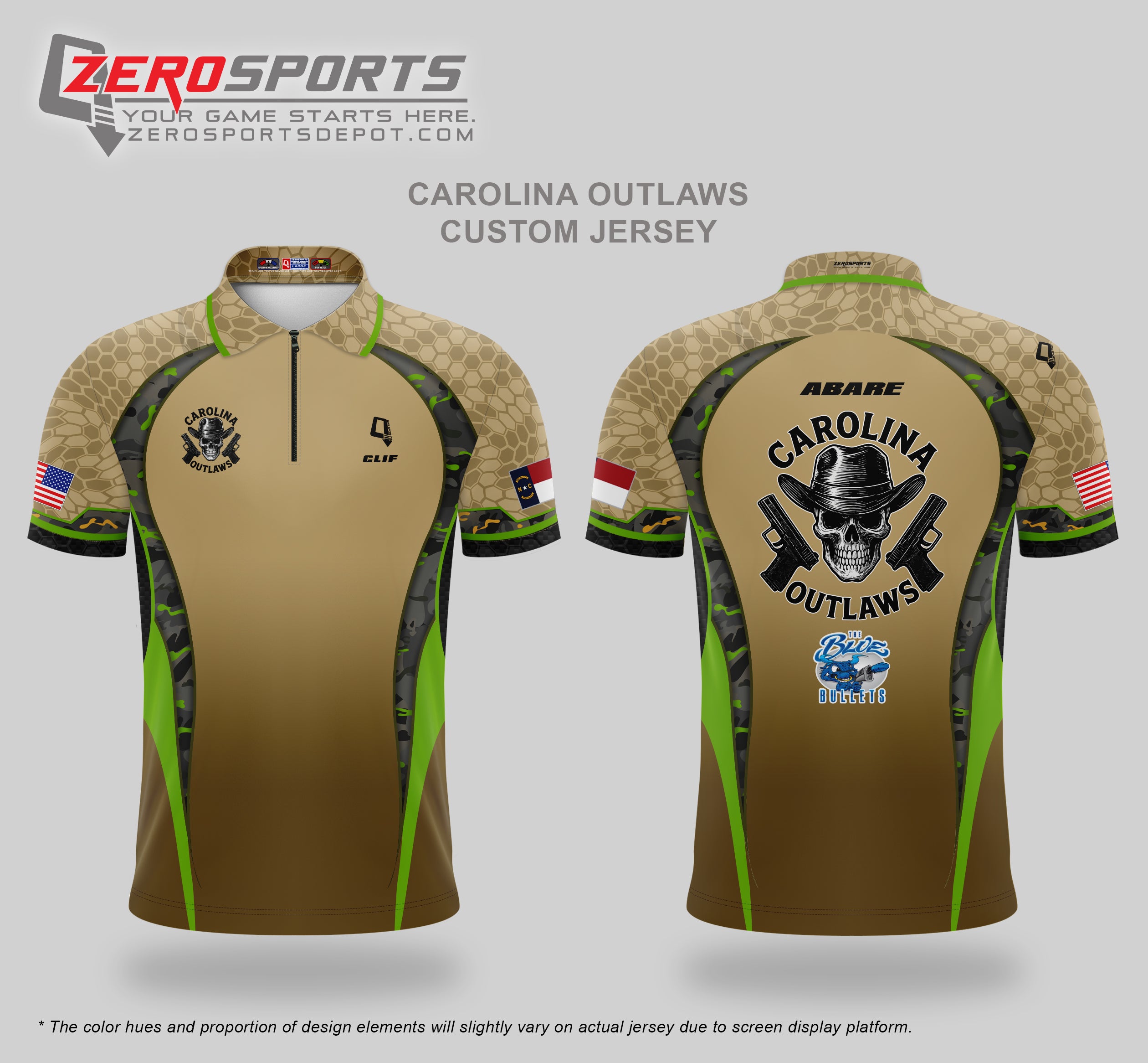 Carolina Outlaws Custom Jersey