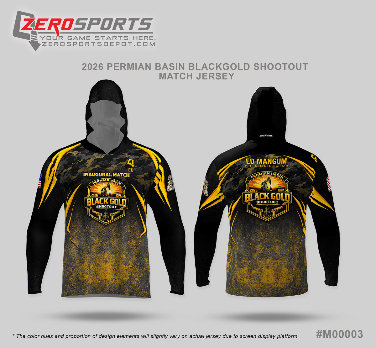 2026 Permian Basin Black Gold Shootout Match Jersey