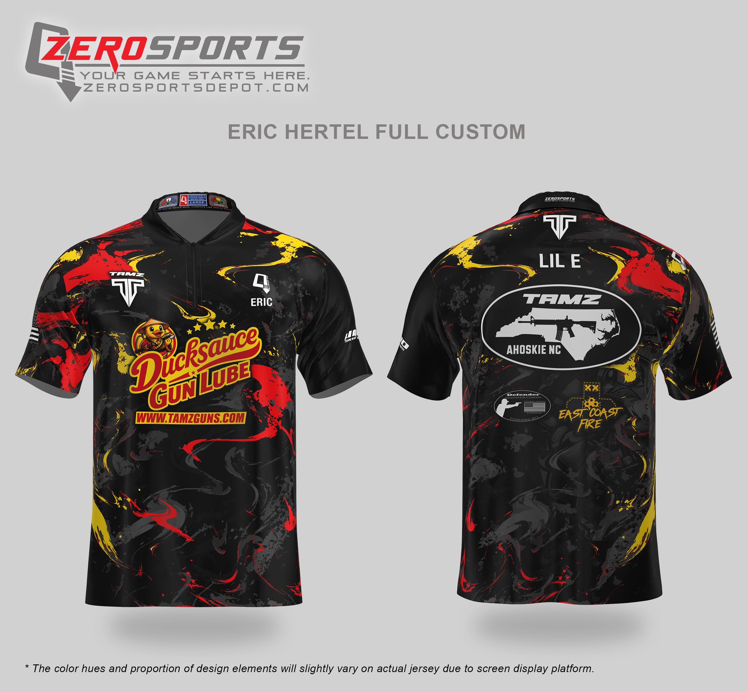 Bruce Sonnenberg - Eric Hertel Full Custom Jersey Design (XL/Reg)