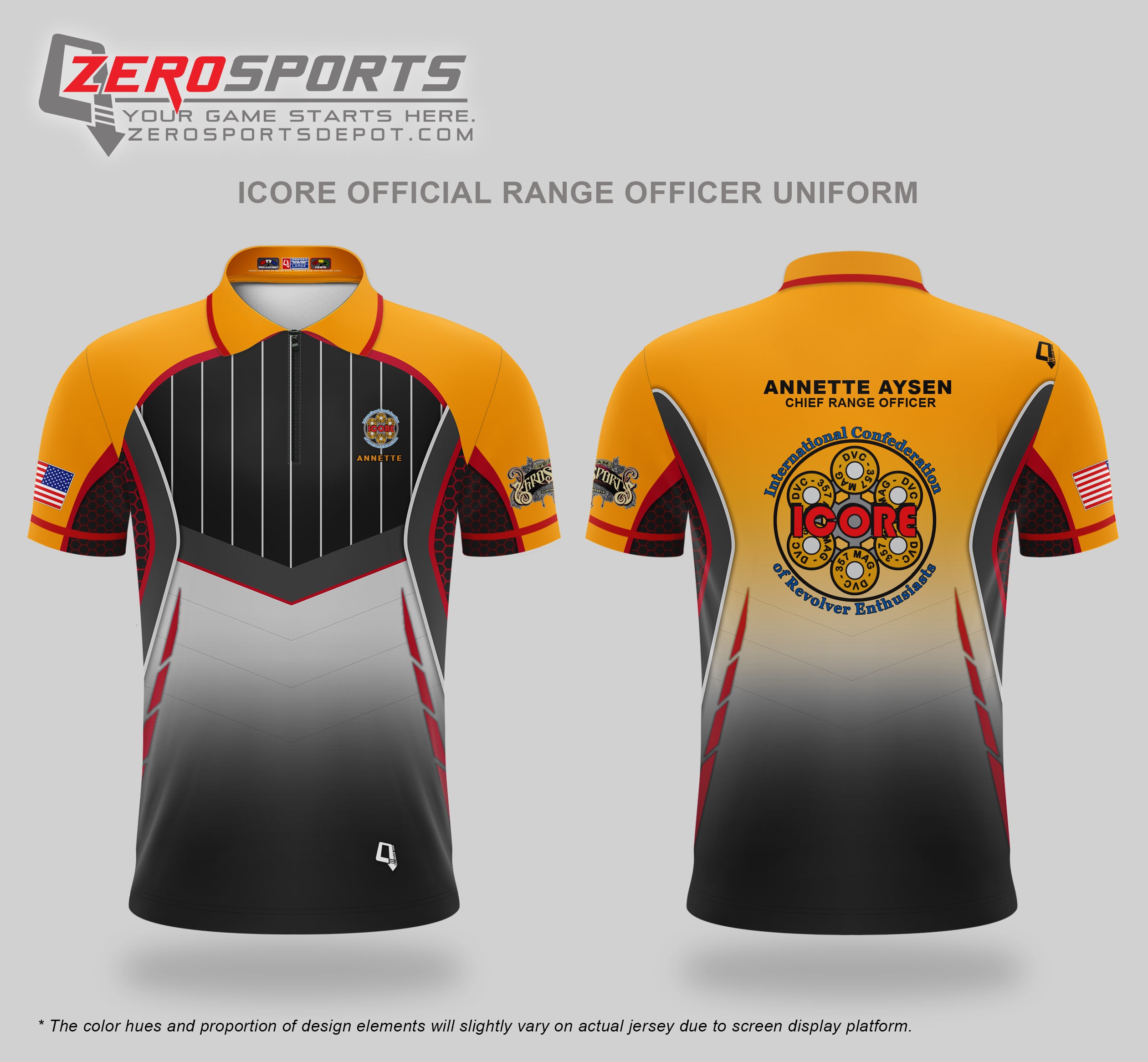 ICORE Range Officer Uniform for 2025 International Revolver Championship Match Project Bundle