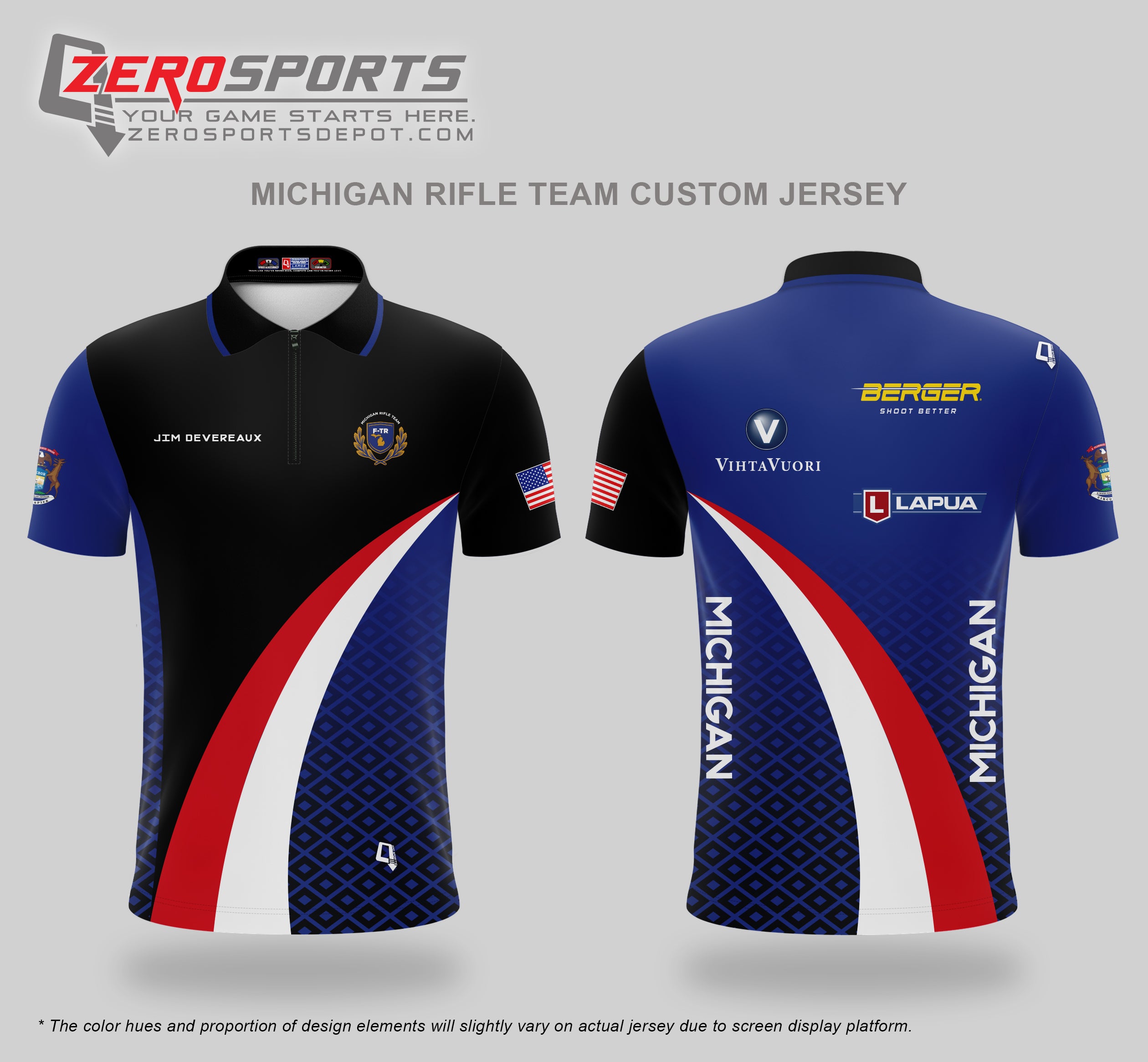 Tony Perry - Michigan Rifle Team Custom Jersey (June 2026 Order)