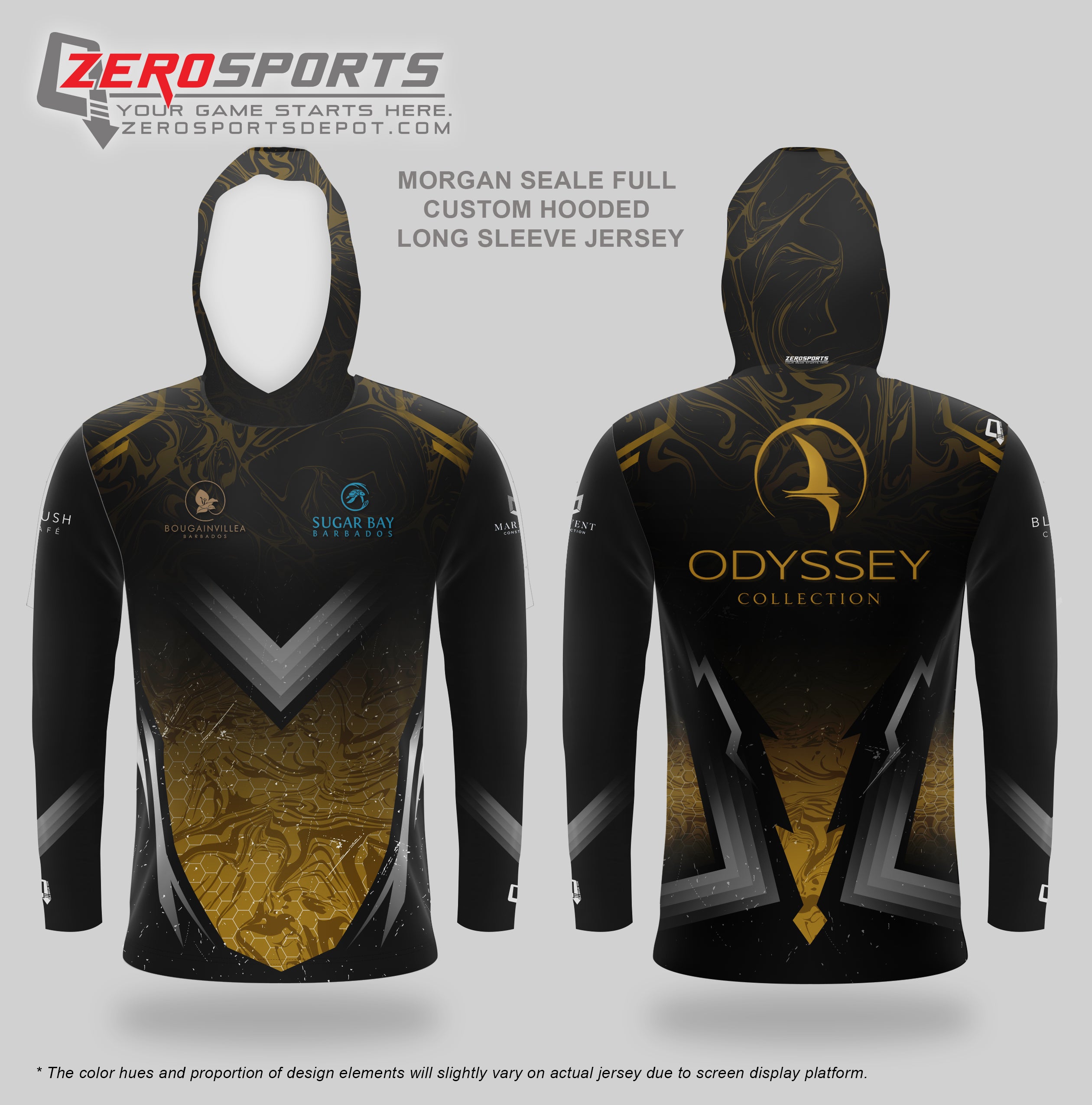 Morgan Seale Full Custom Hooded Long Sleeve Jersey (2pcs)