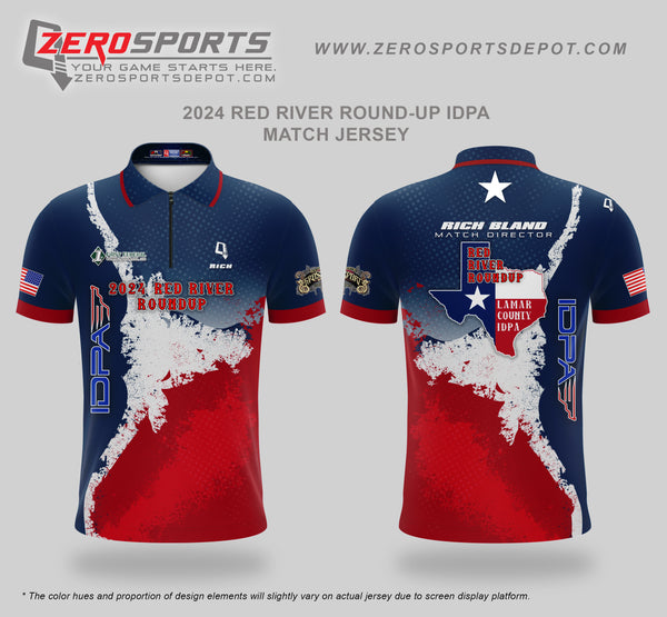 2024 IDPA Red River Roundup Match Jersey  **All orders after 2/10/2024 will be shipped directly to your address after the match.