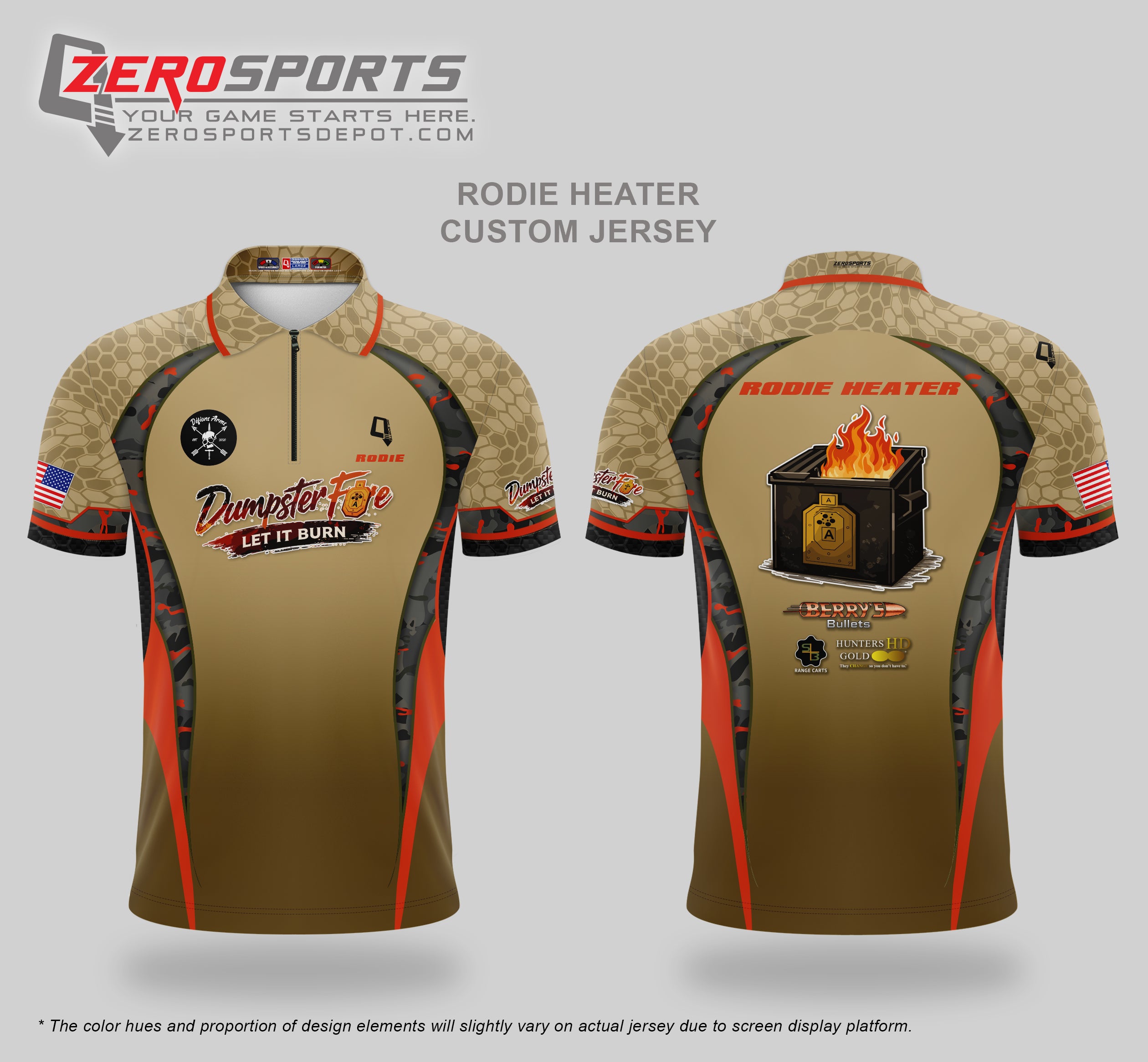 2026 Rodie Heater - Dumpster Fire Custom Jersey D014