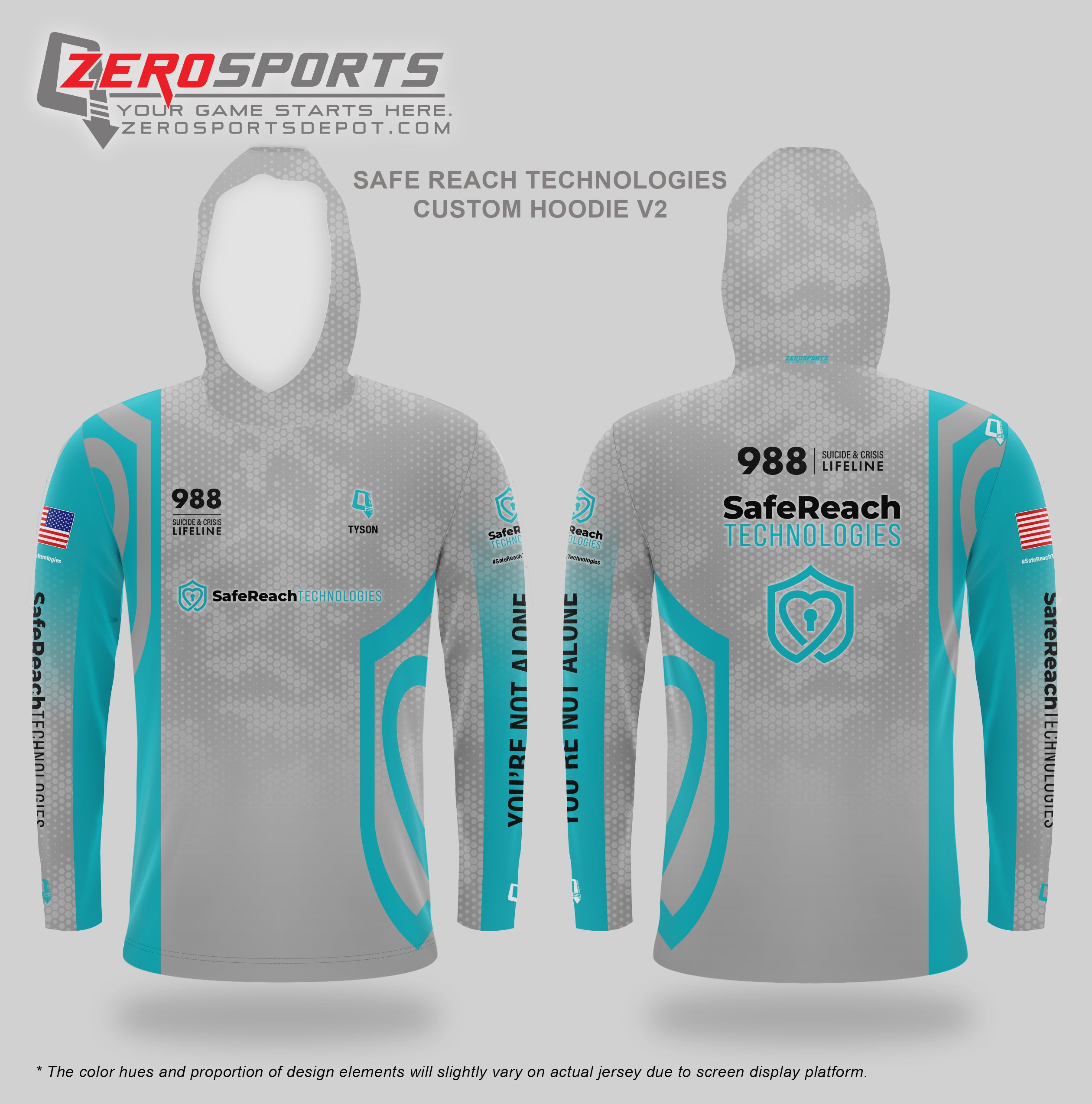 Safe Reach Technologies Custom Hoodies (8pcs)