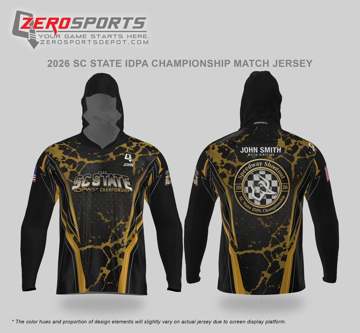 2026 Speedway Shootout South Carolina State IDPA Championship Match Jersey **ORDERING CUT OFF REACHED. All orders after 9/6/26 will be shipped to your address AFTER the match.