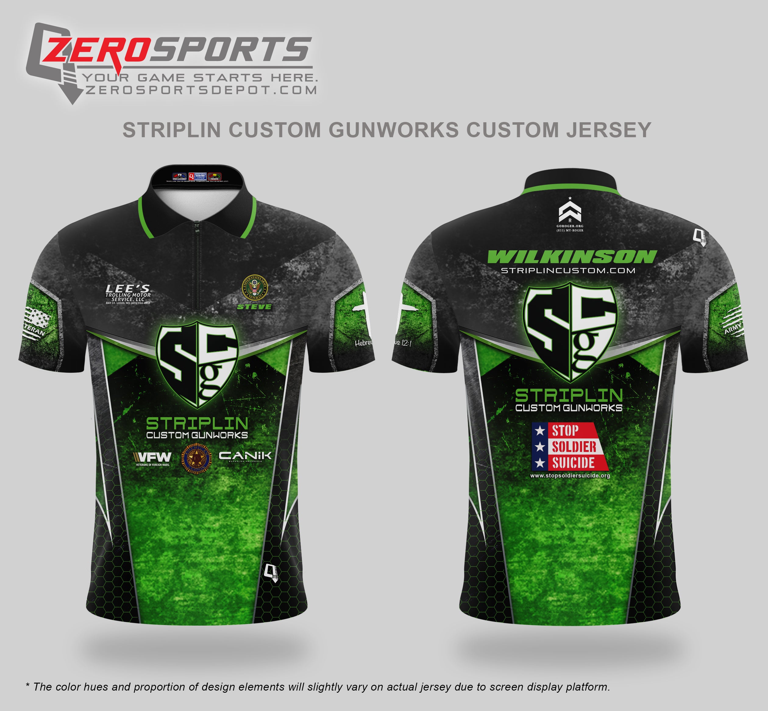 Steve Wilkinson - Striplin Custom Gunworks Custom Jersey