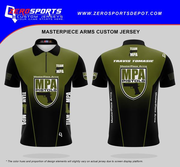 MasterPiece Arms Pistol Team Jersey (Green/Black)