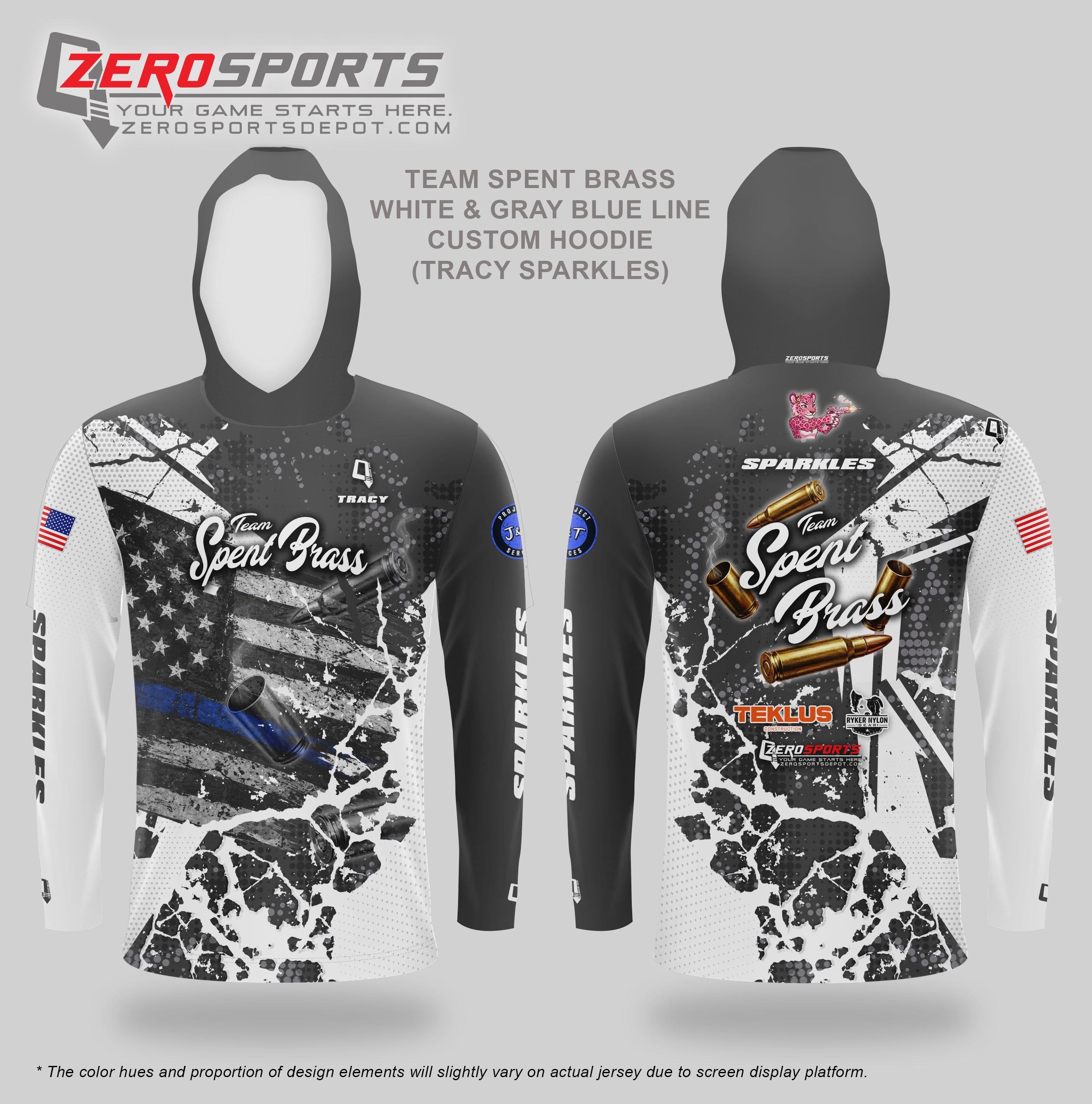 2026 Team Spent Brass (RED and Blue Line) Custom Jersey Project Bundle (16pcs)