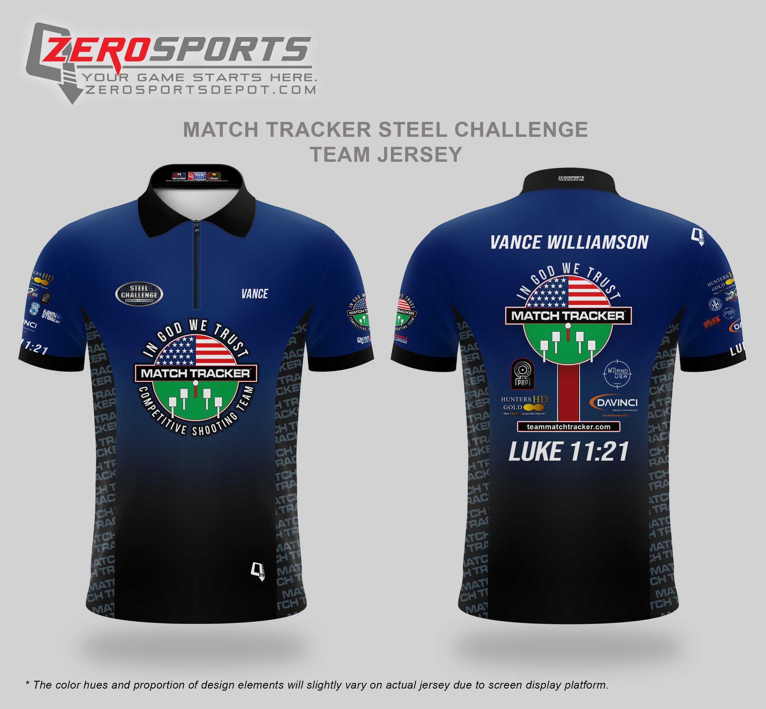 Match Tracker Steel Challenge Jersey - BLUE