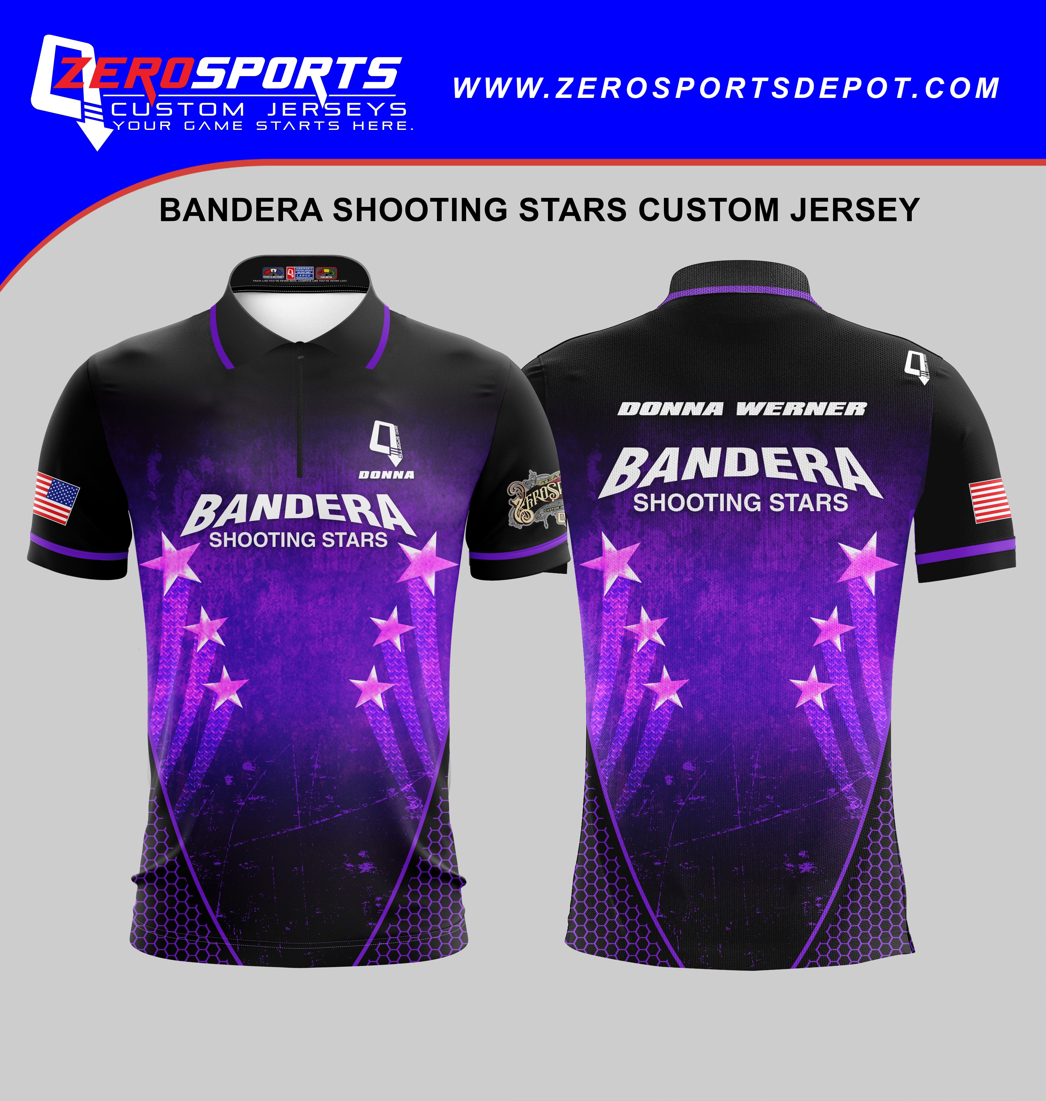 Bandera Shooting Stars Team Jersey