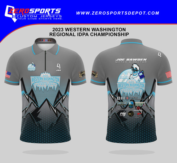 2023 Western Washington Regional IDPA Championship Match Jersey ***All orders after 3/12/2023 will be shipped directly to your address after the match.