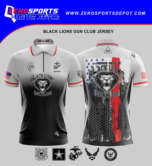 Black Lions Gun Club Jersey
